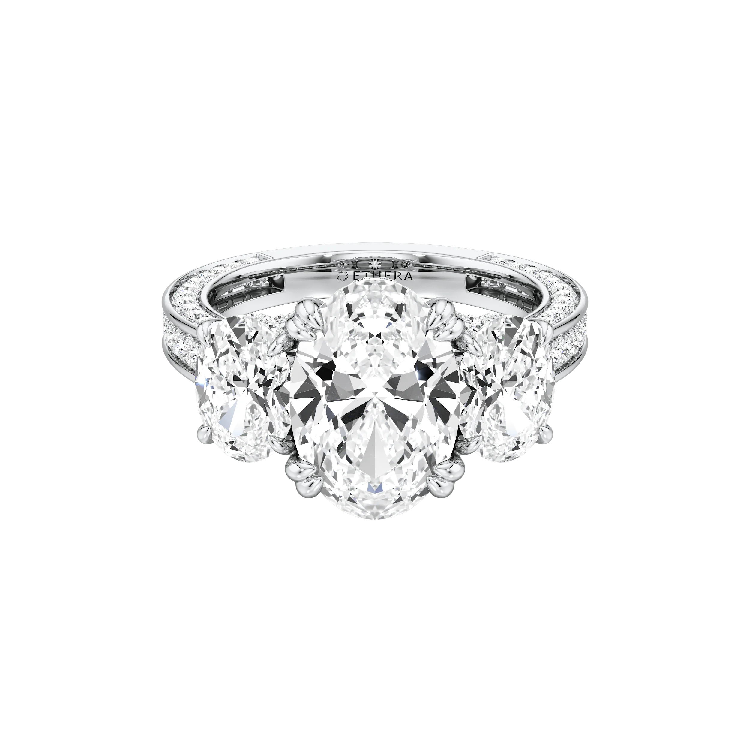 Triple Radiance Cocktail Ring 8