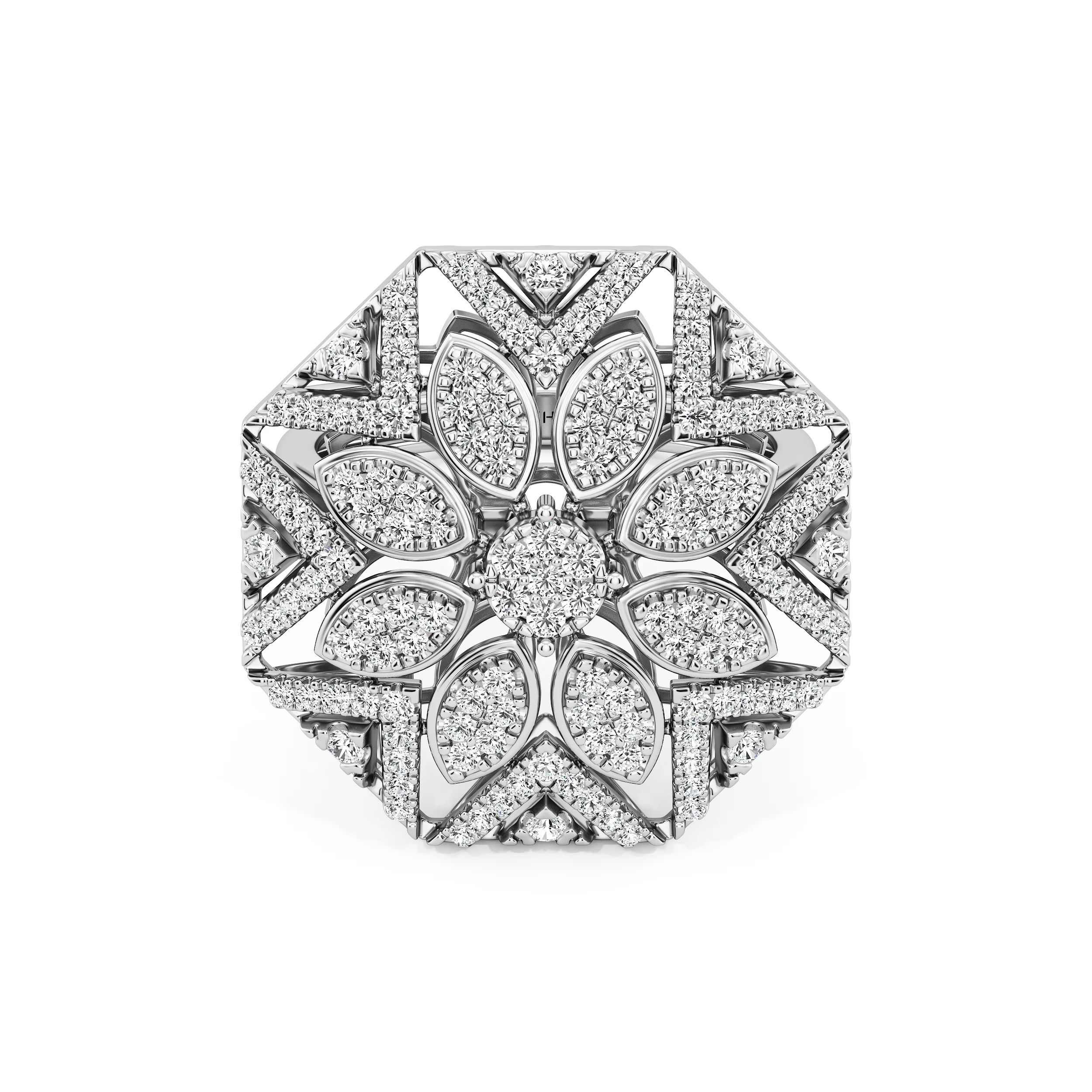 OctaBloom Statement Ring 9