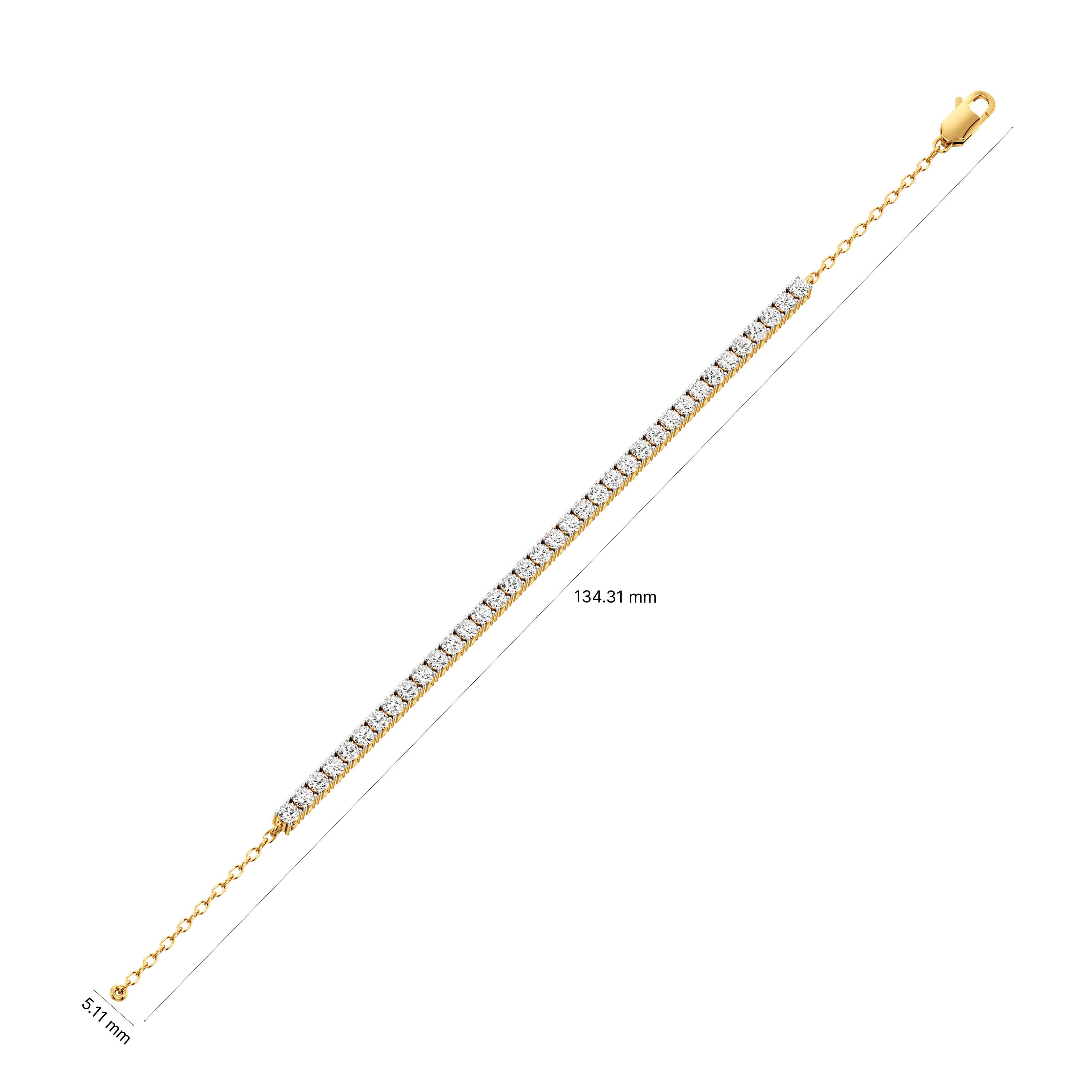 Lustre Line Tennis Bracelet 3