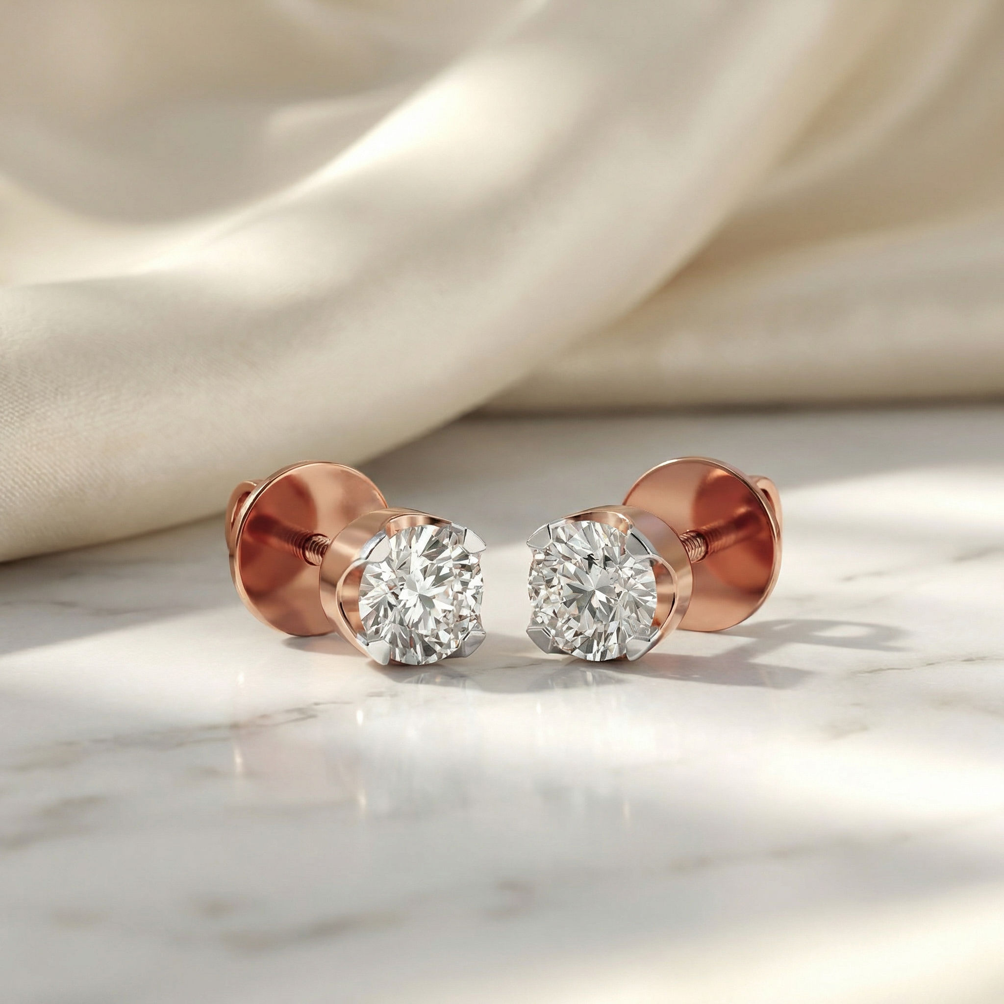 Halo-Lite Solitaire Studs 2