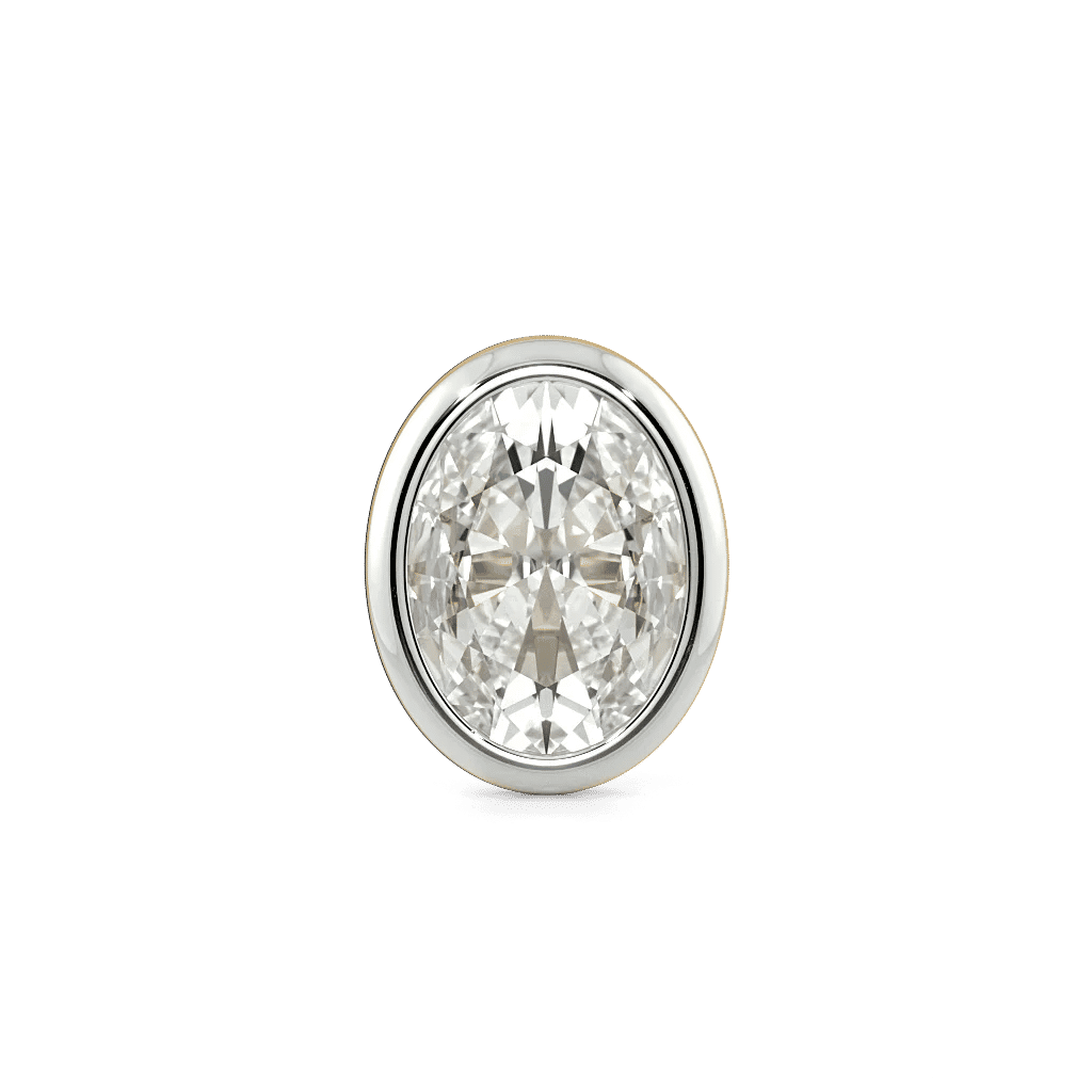 Bezel Shine Stud Earrings hover