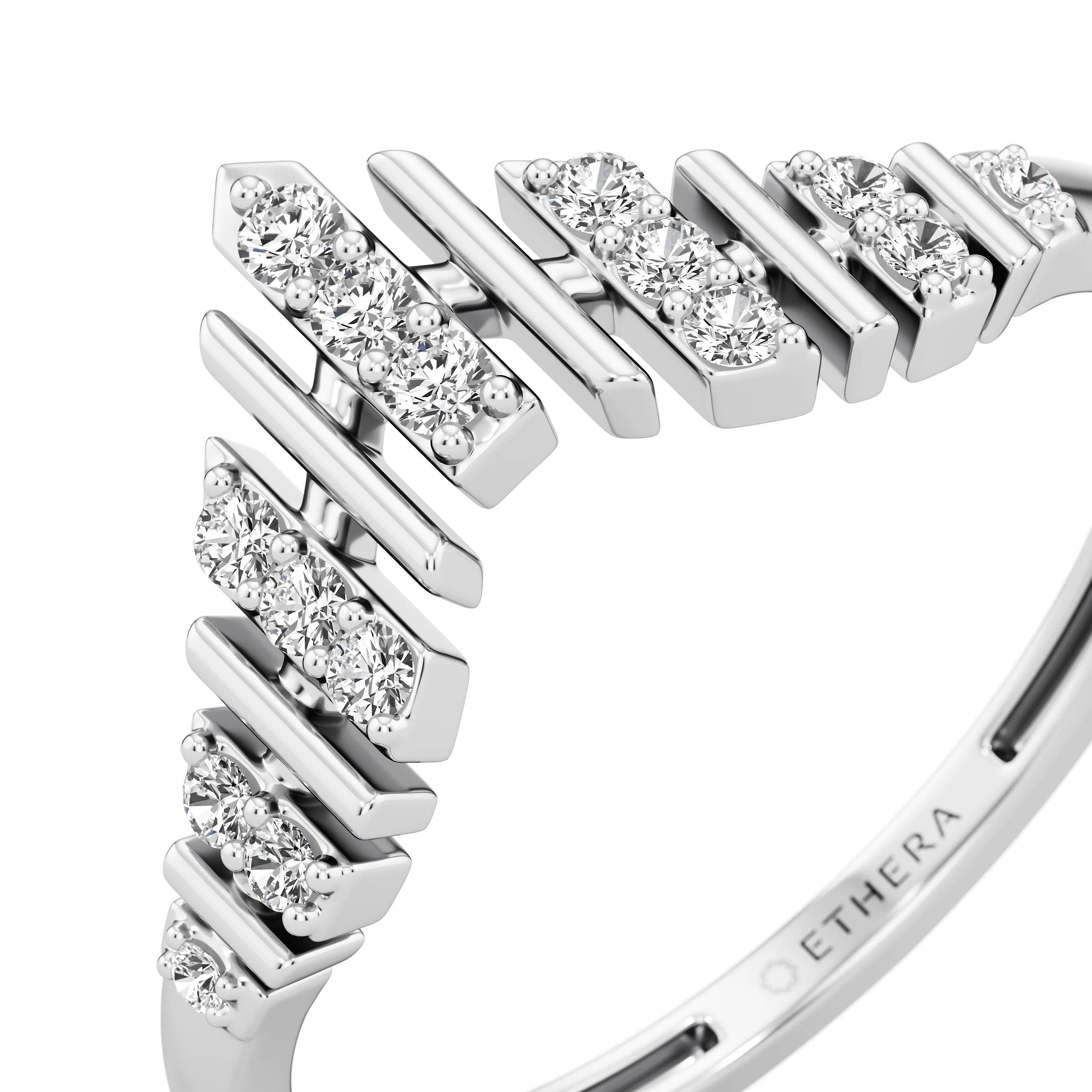 Radiant Edge Diamond Ring 9