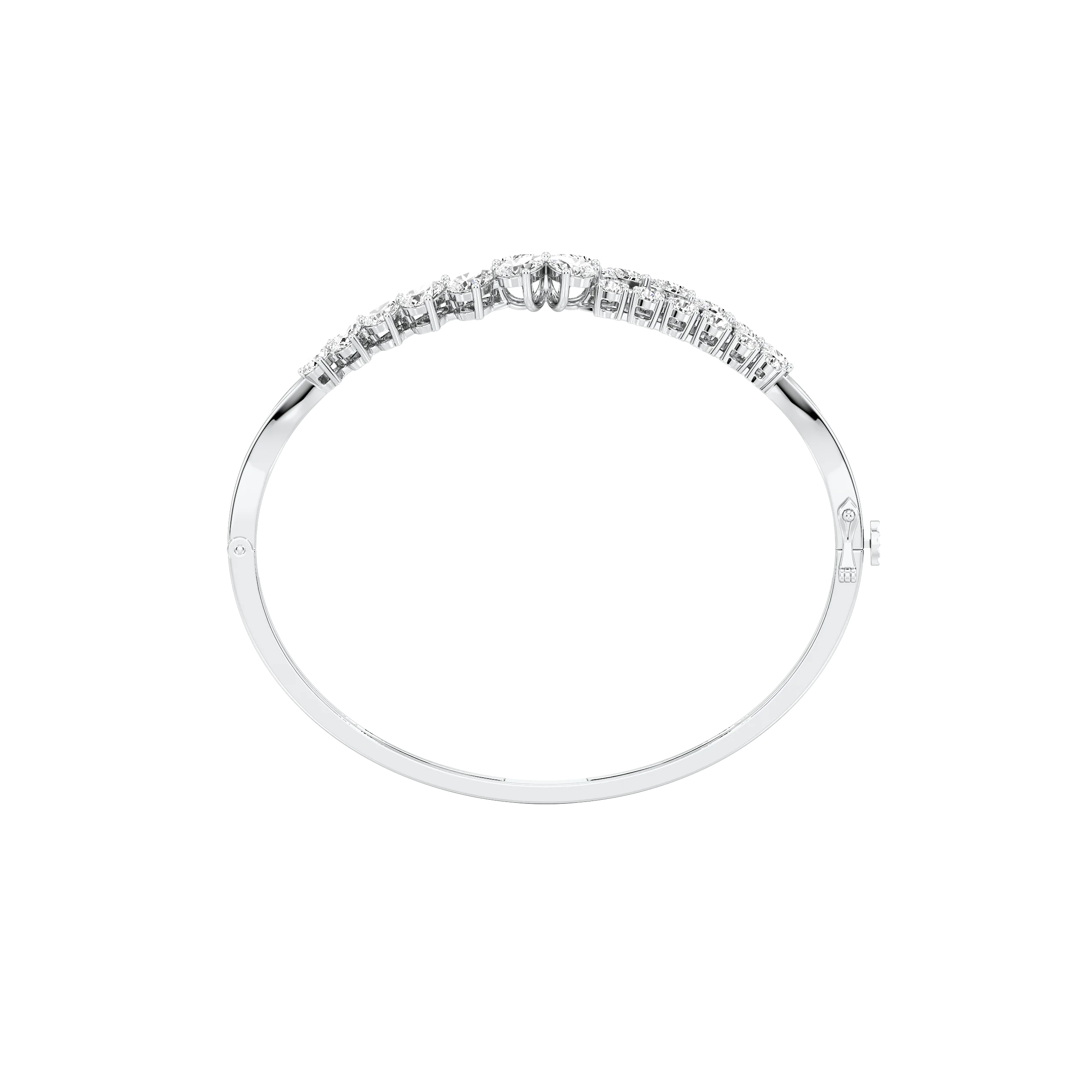 Twin Cascade Diamond Bracelets 4