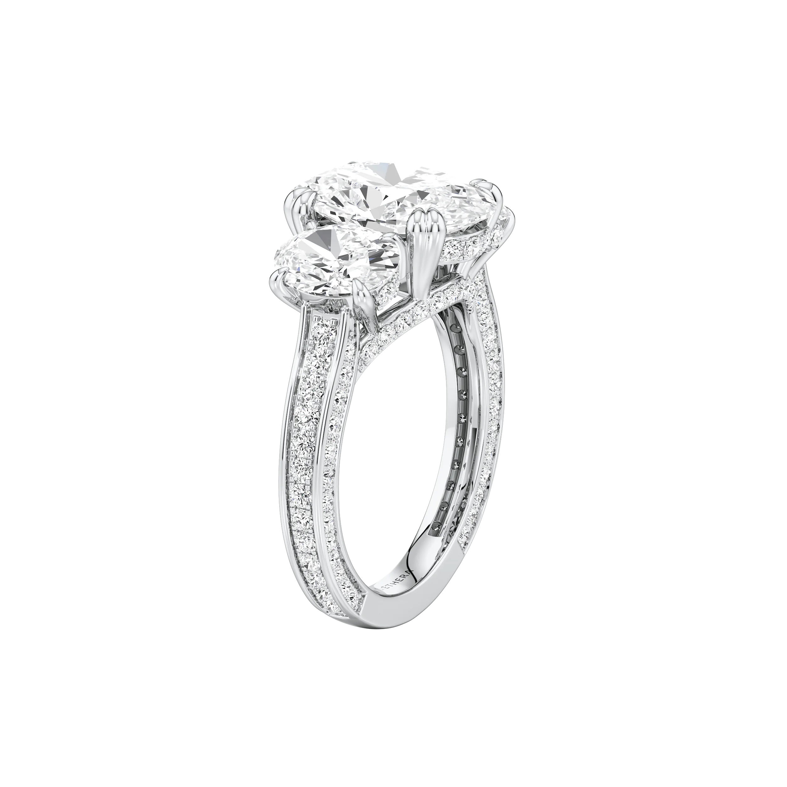 Triple Radiance Cocktail Ring 9