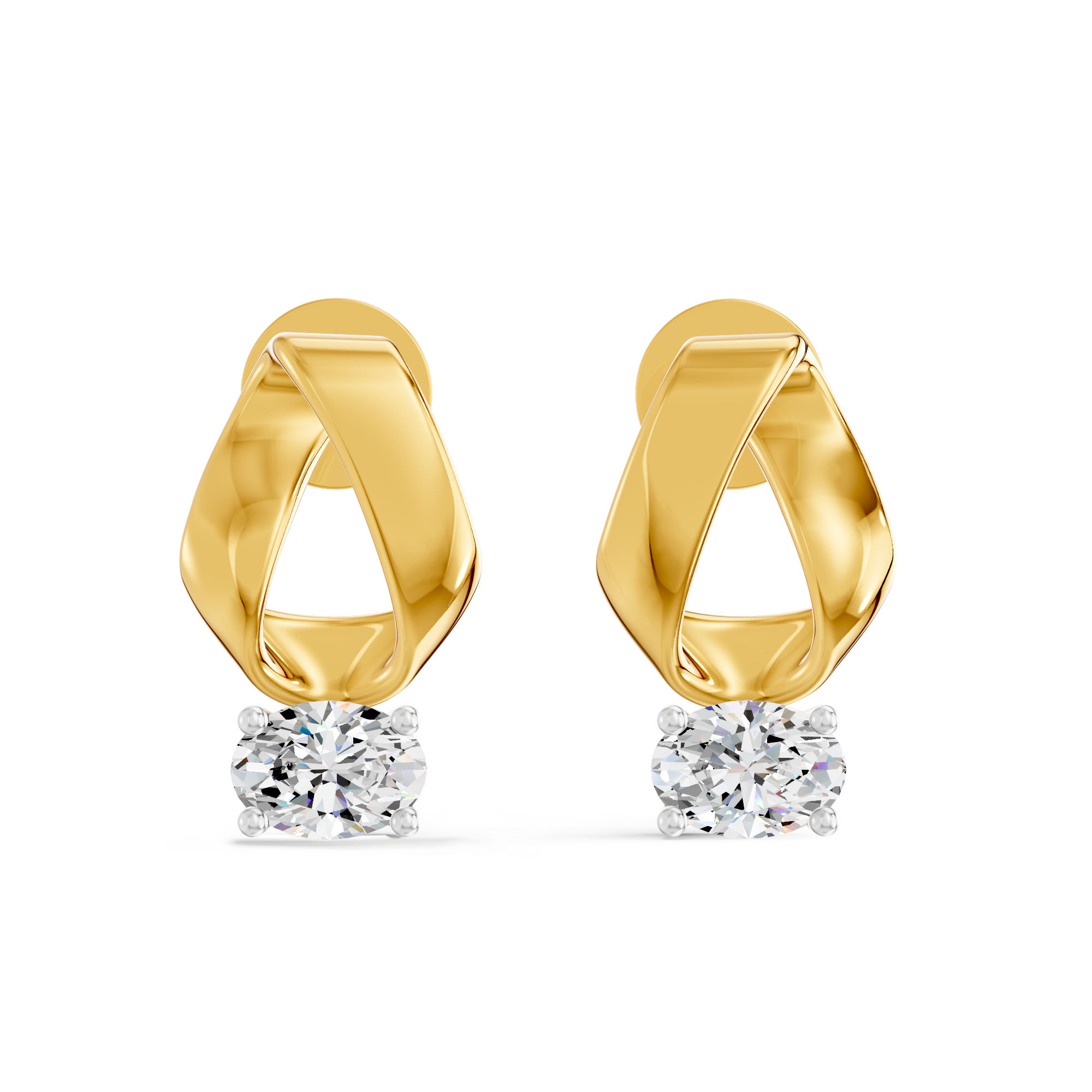 Aurelia Ribbon Drop Studs 0