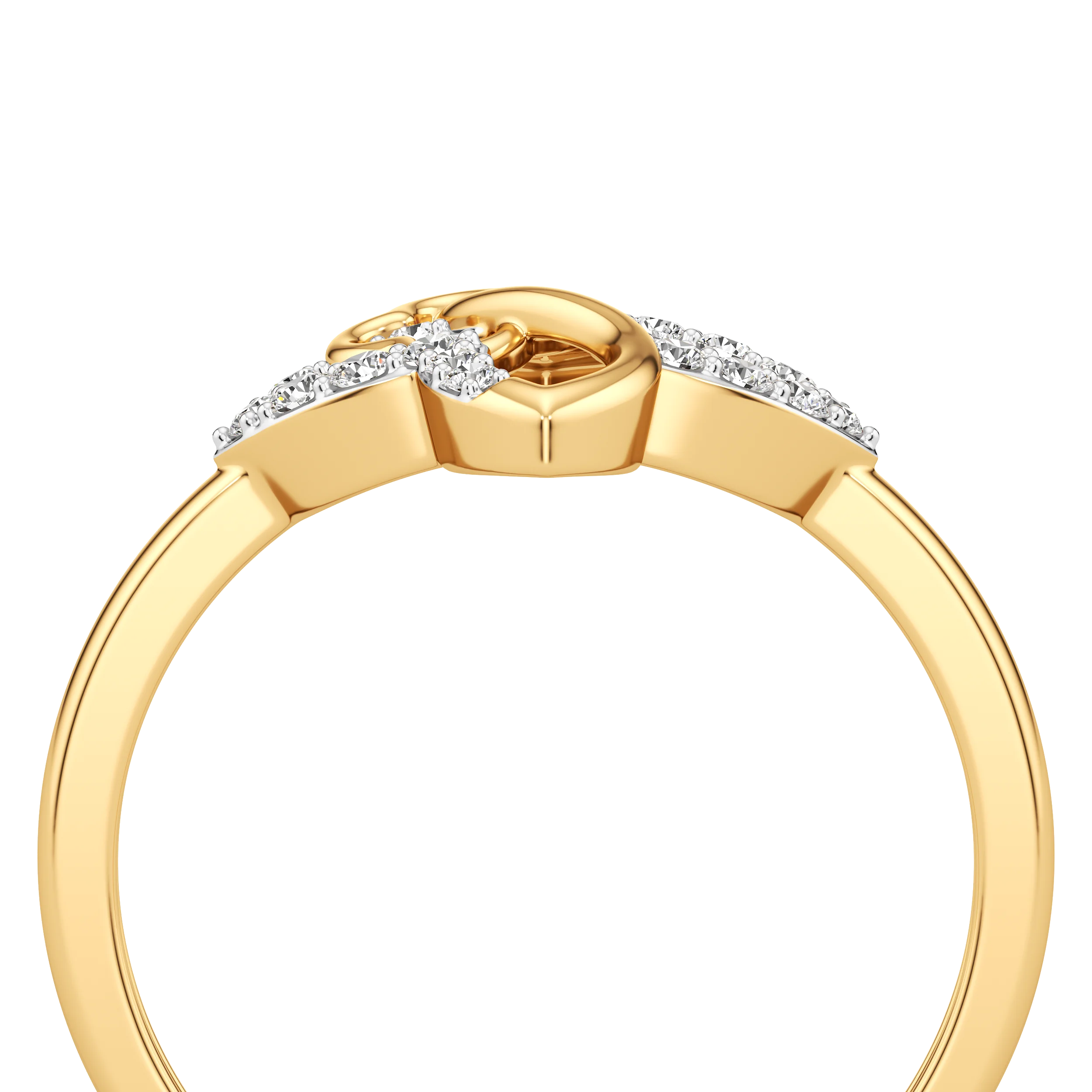 Petal Knot Diamond Ring 5