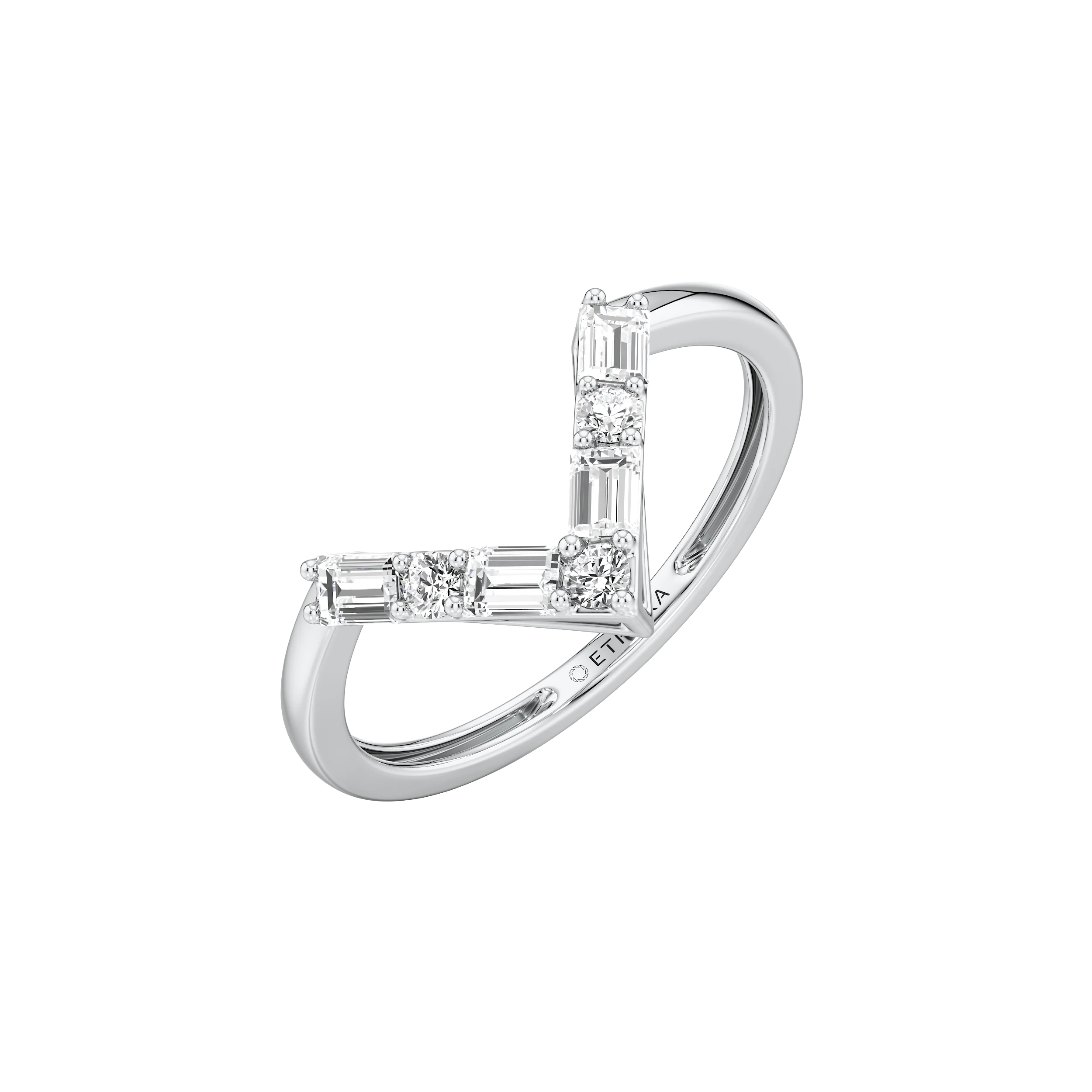 EdgeLine Baguette Ring 7