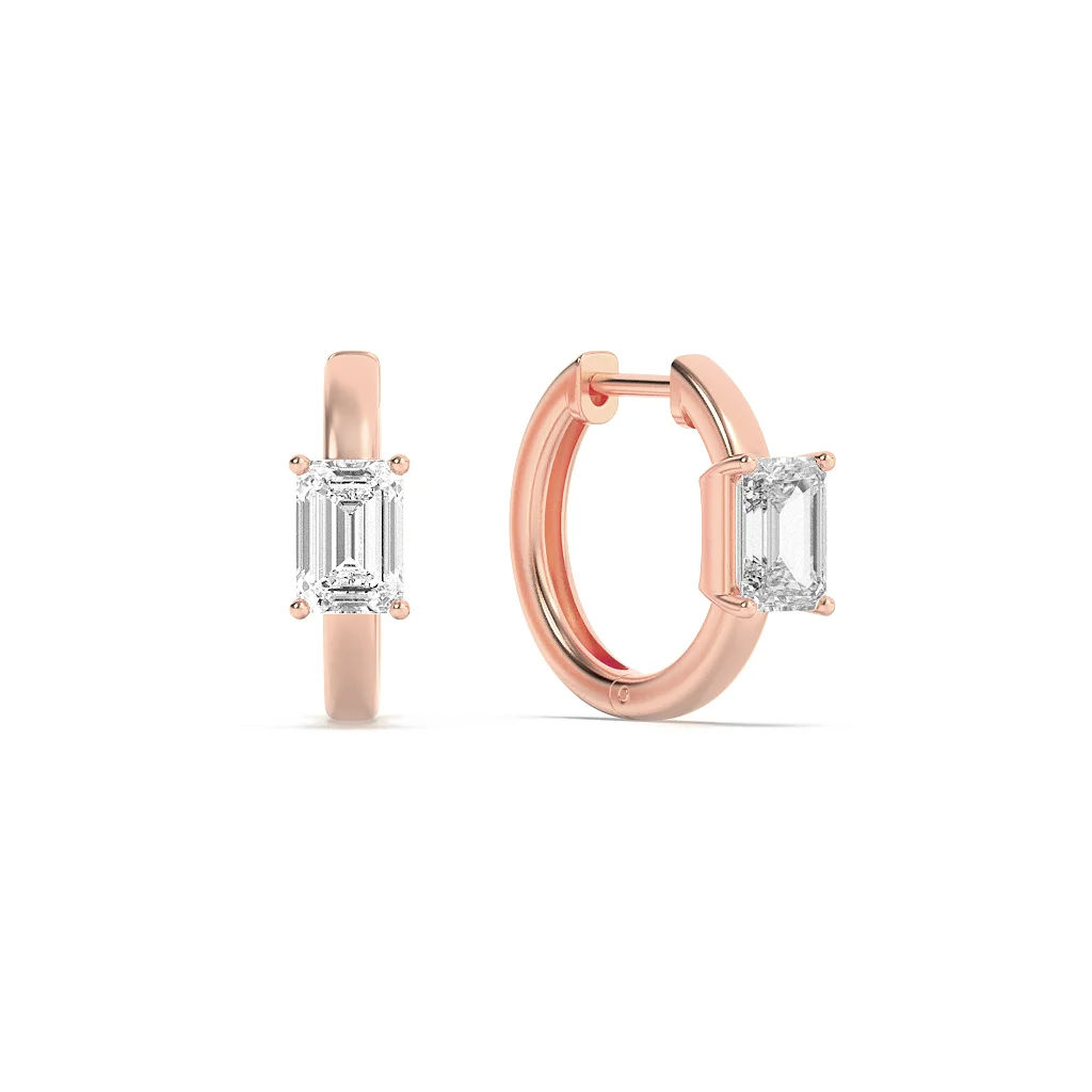 Dainty Diamond Bali Earrings 9