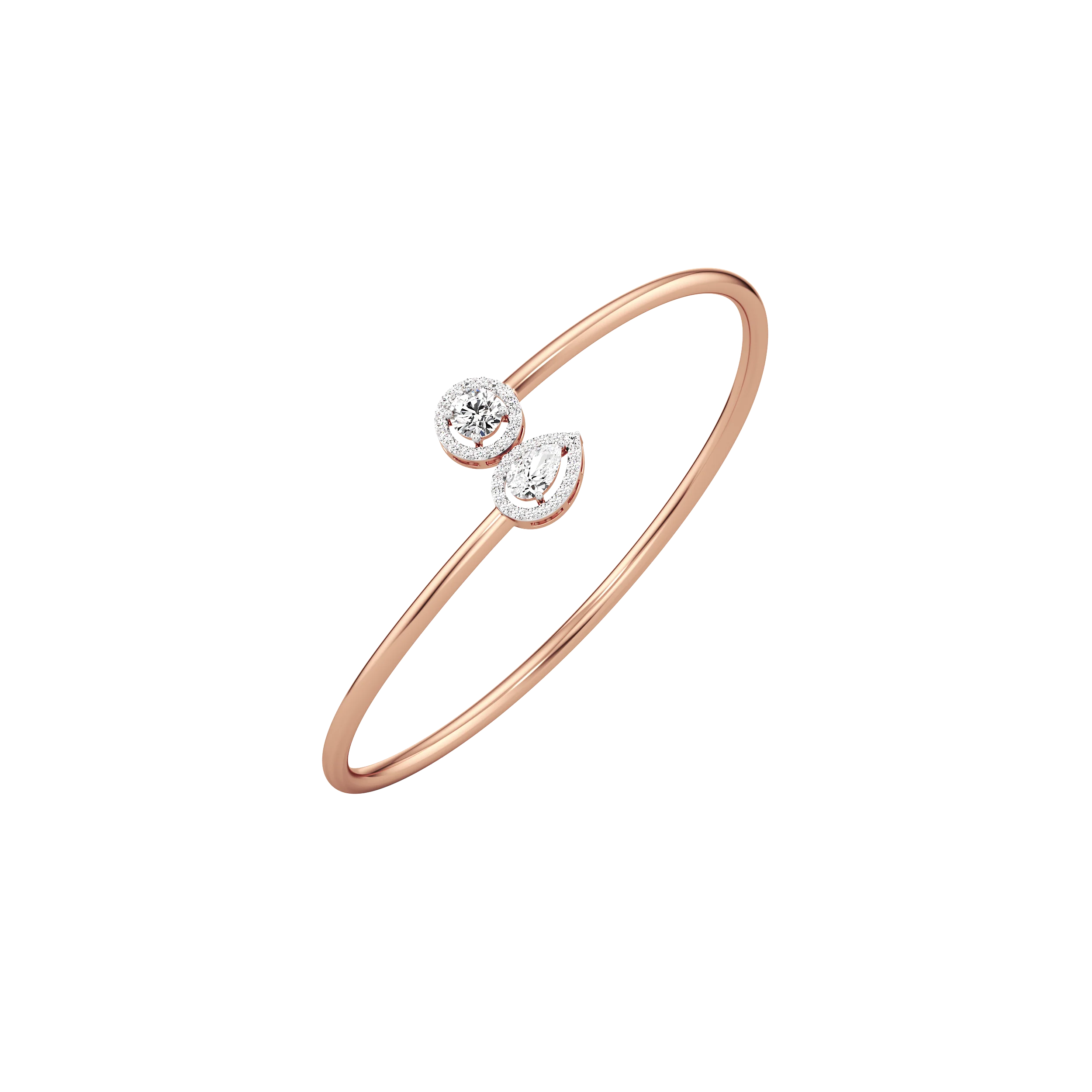 Dual Glow Diamond Bangle 8