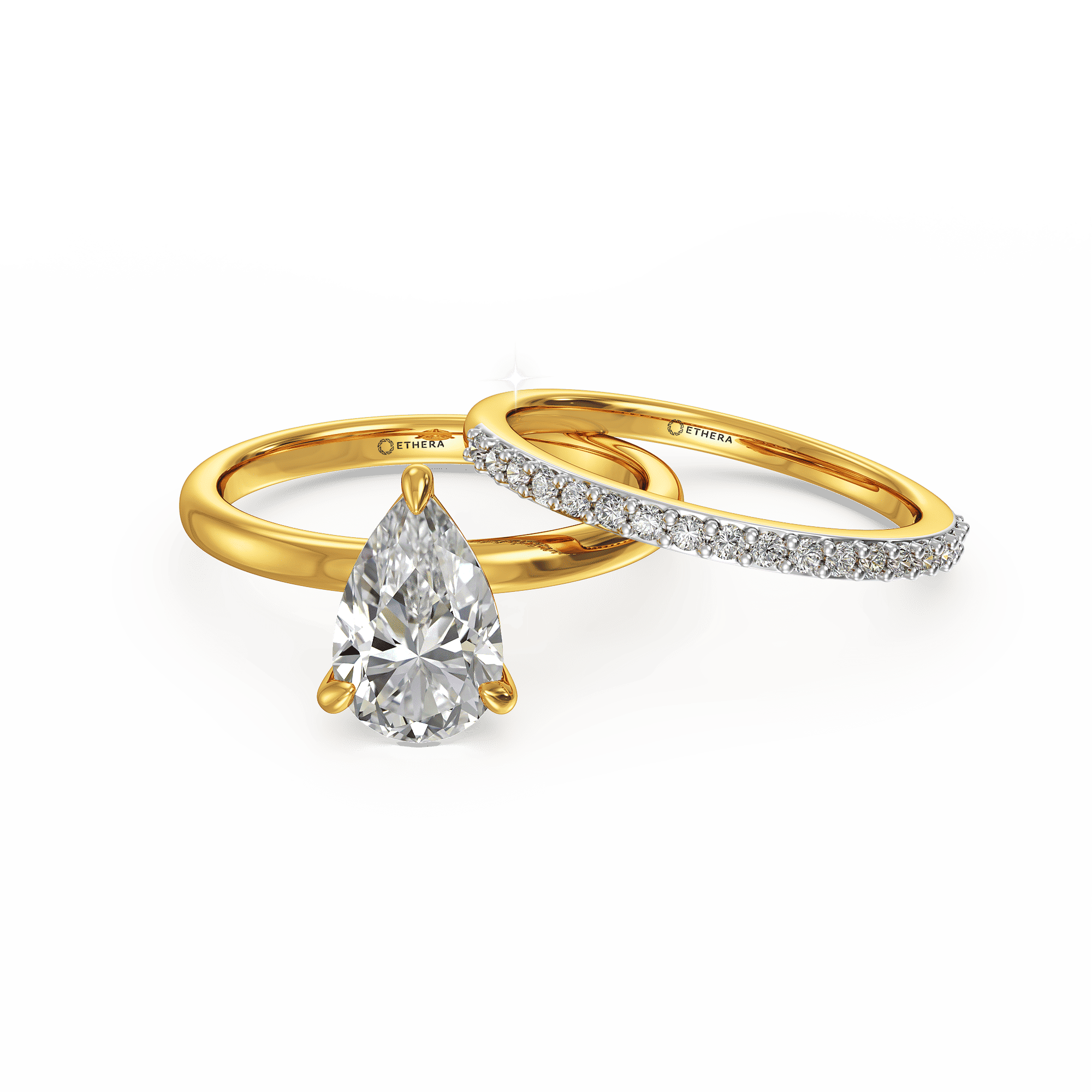 Taper Shimmer Solitaire Ring