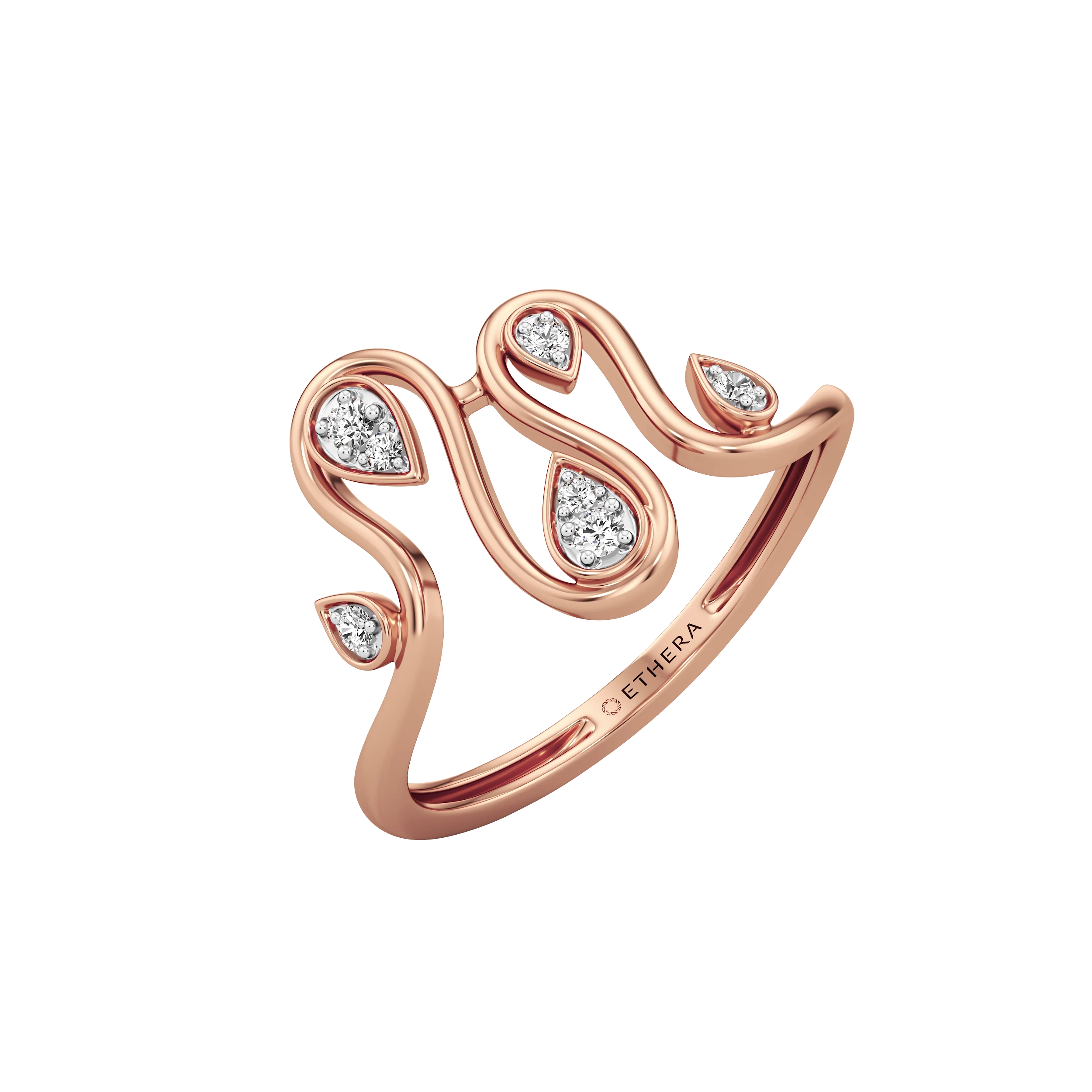 Serene Flow Diamond Ring 11