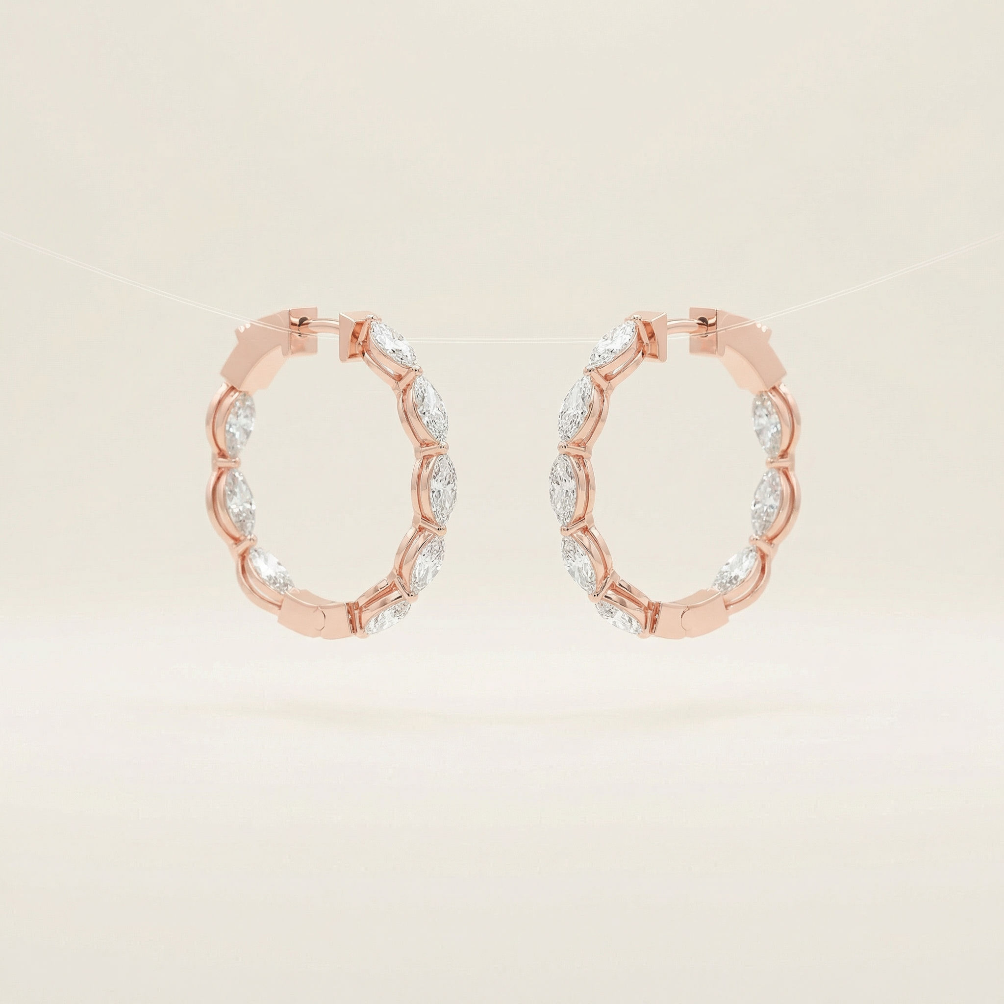 Radiant Circle Hoop Earrings 2