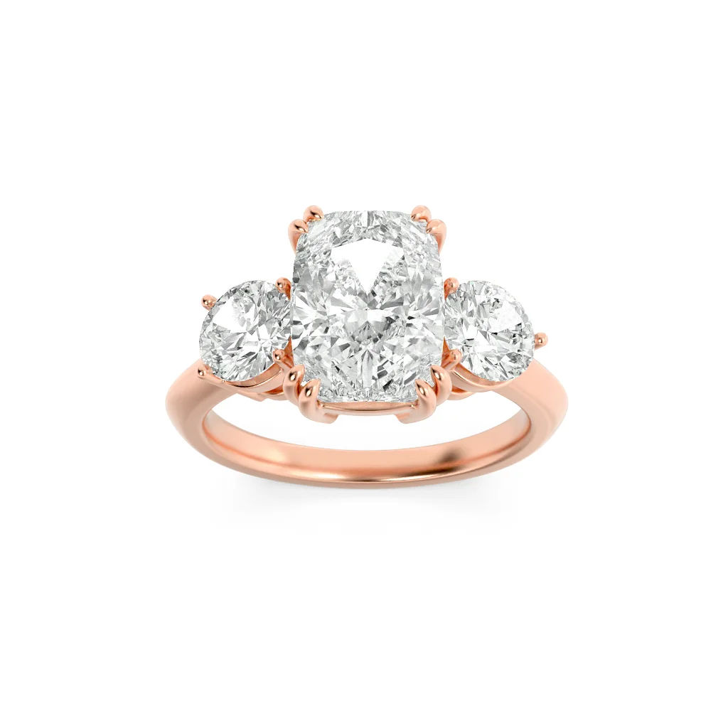 Triumphant Glow 3 Stone Ring 13