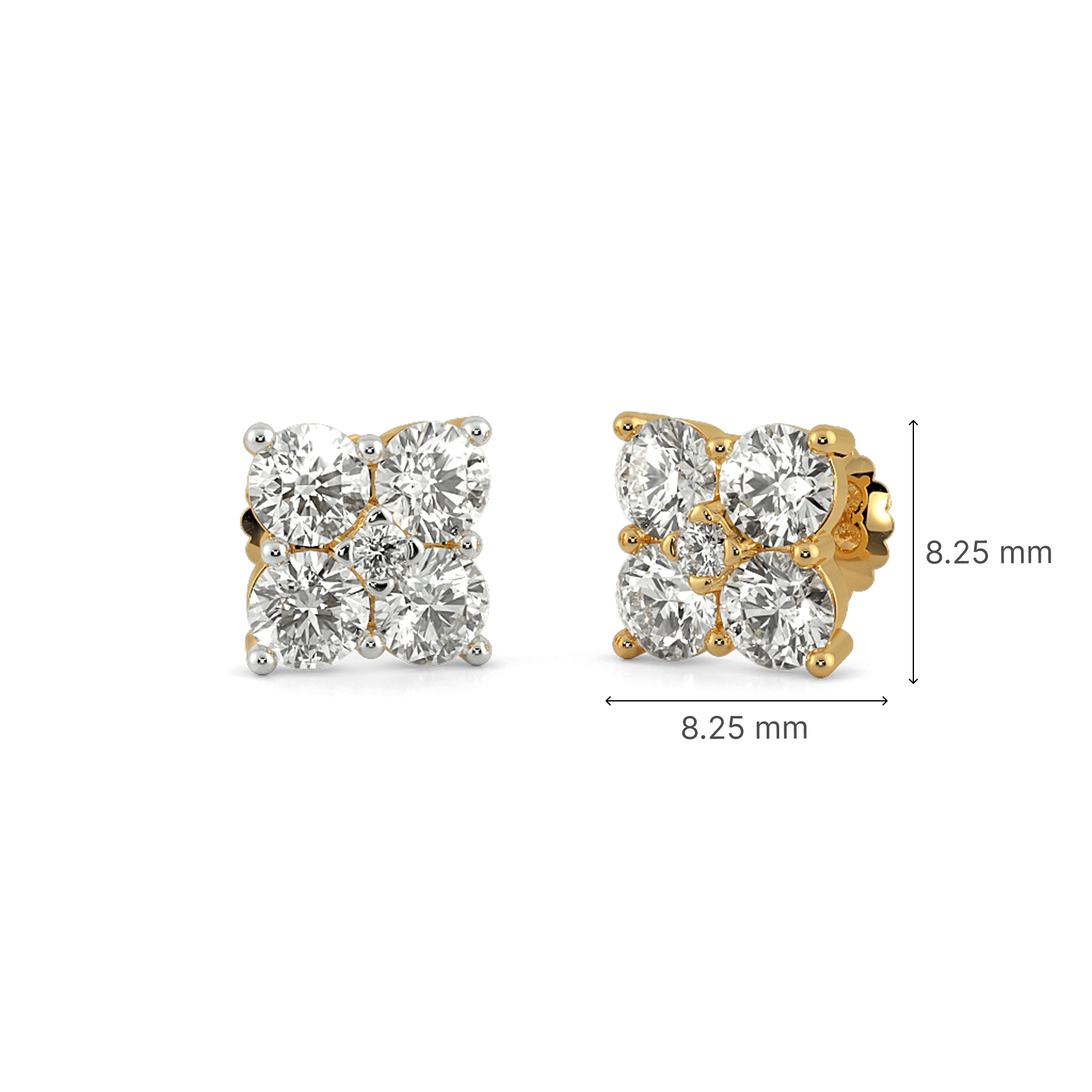 Moonstone Quad Stud Earrings 4