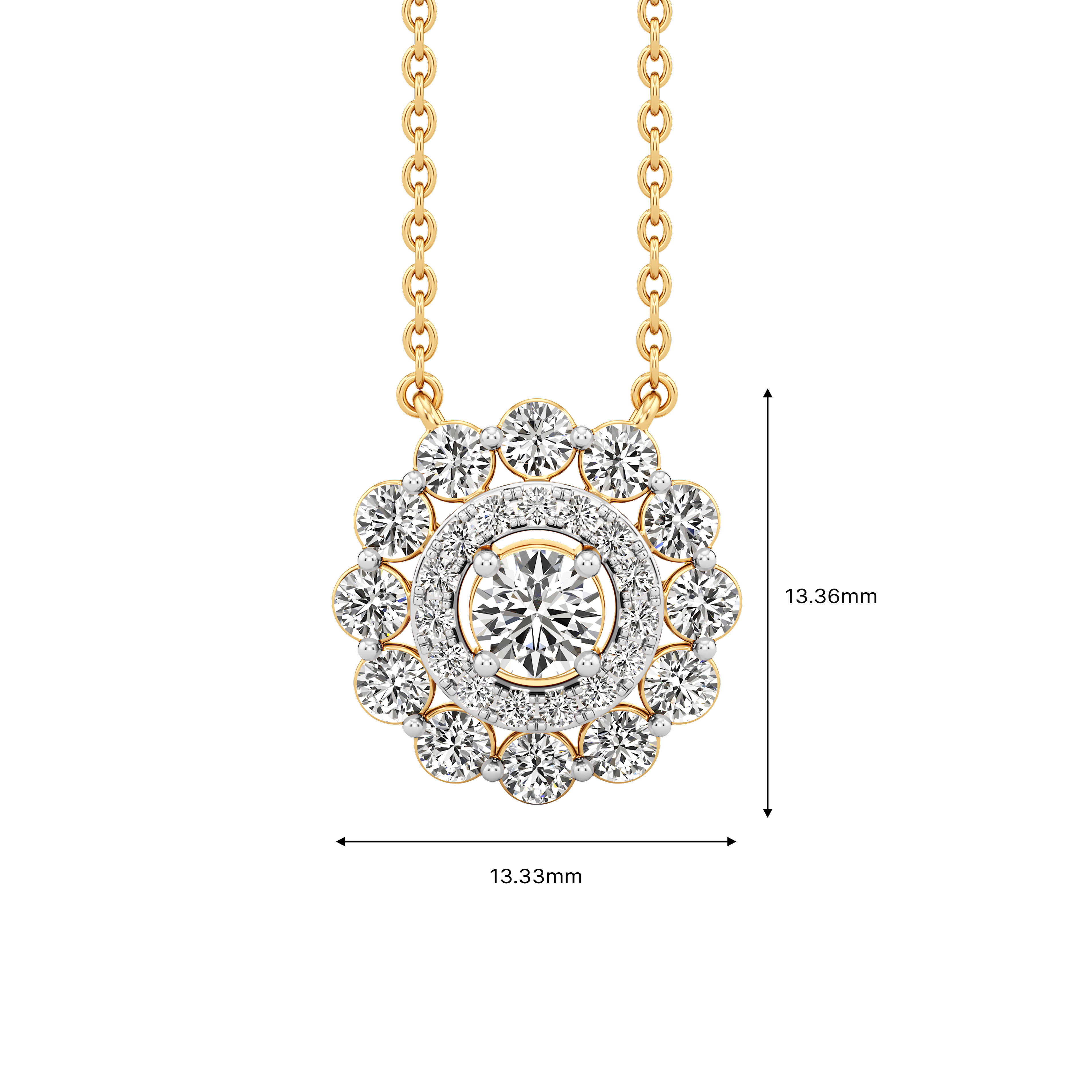 Solar Radiance Diamond Necklace 5