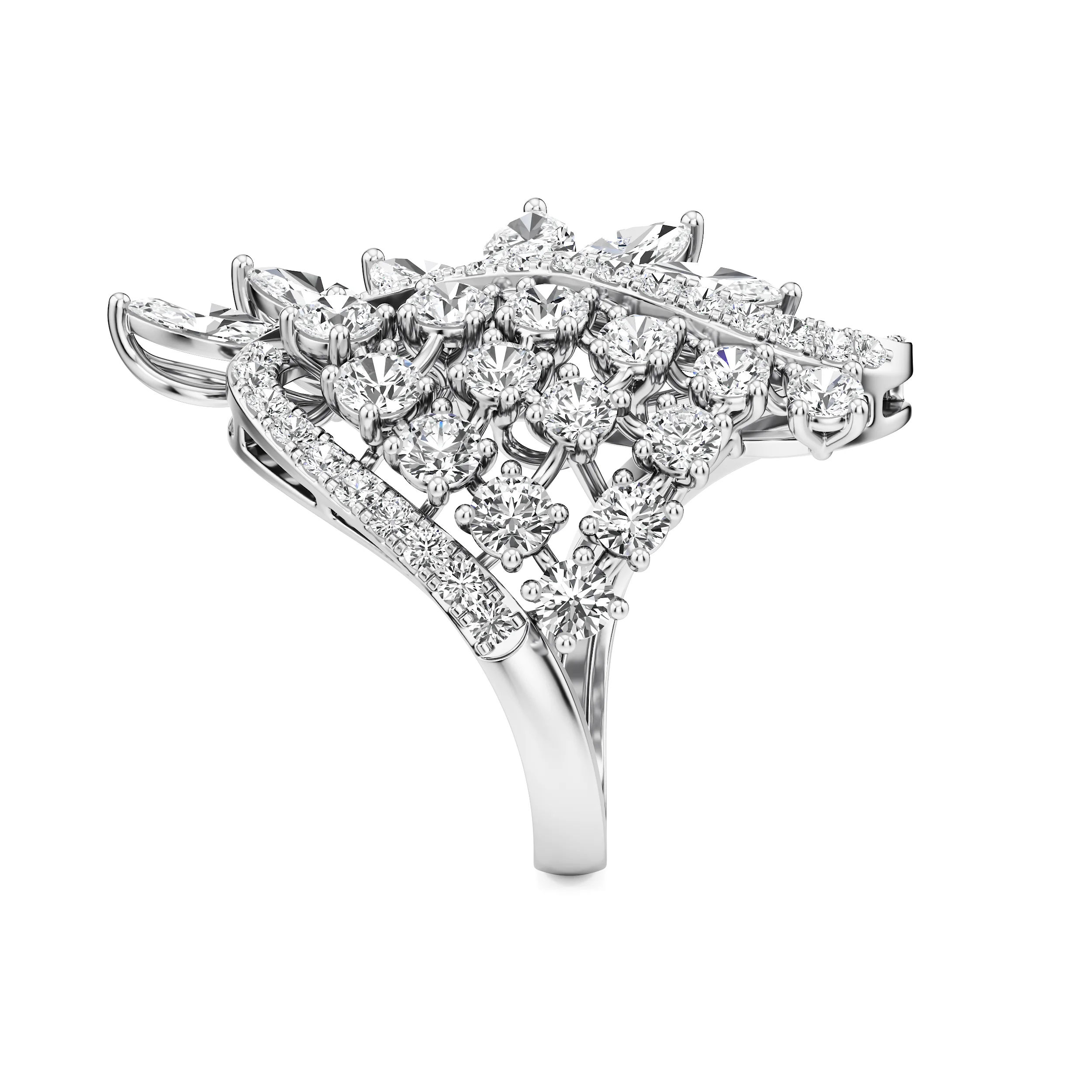 Aurora Wing Diamond Ring 11