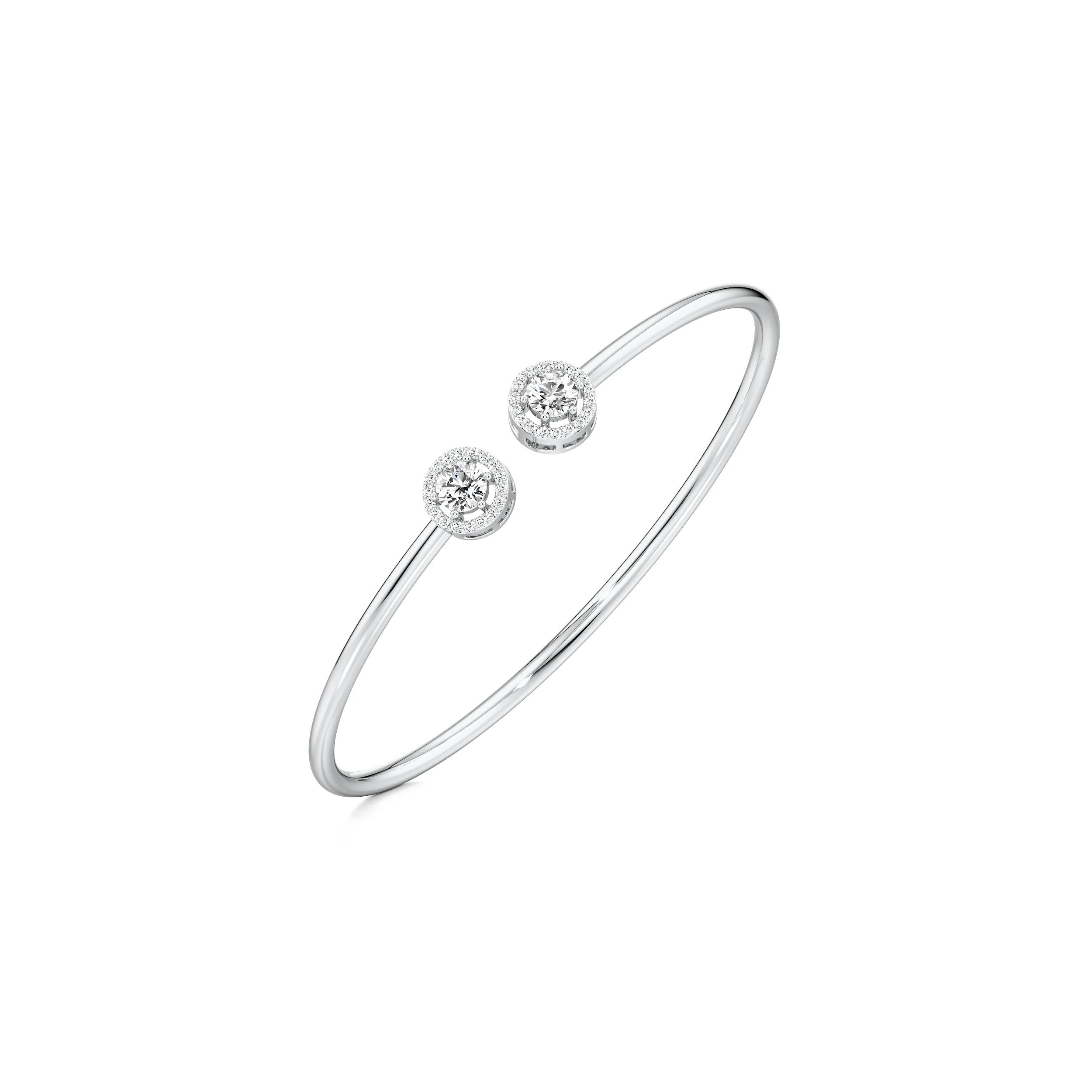 Timeless Twinkle Open Top Oval Bangle 5