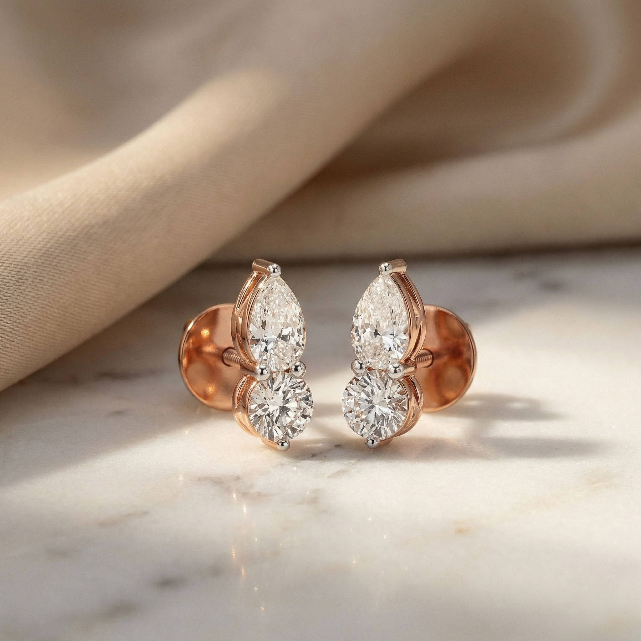 Twinleaf Cluster Studs 3