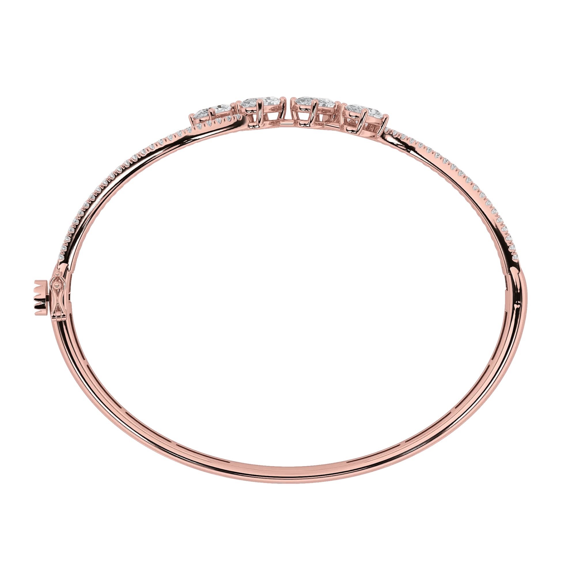 Lustrous Dual Oval Bangle 8