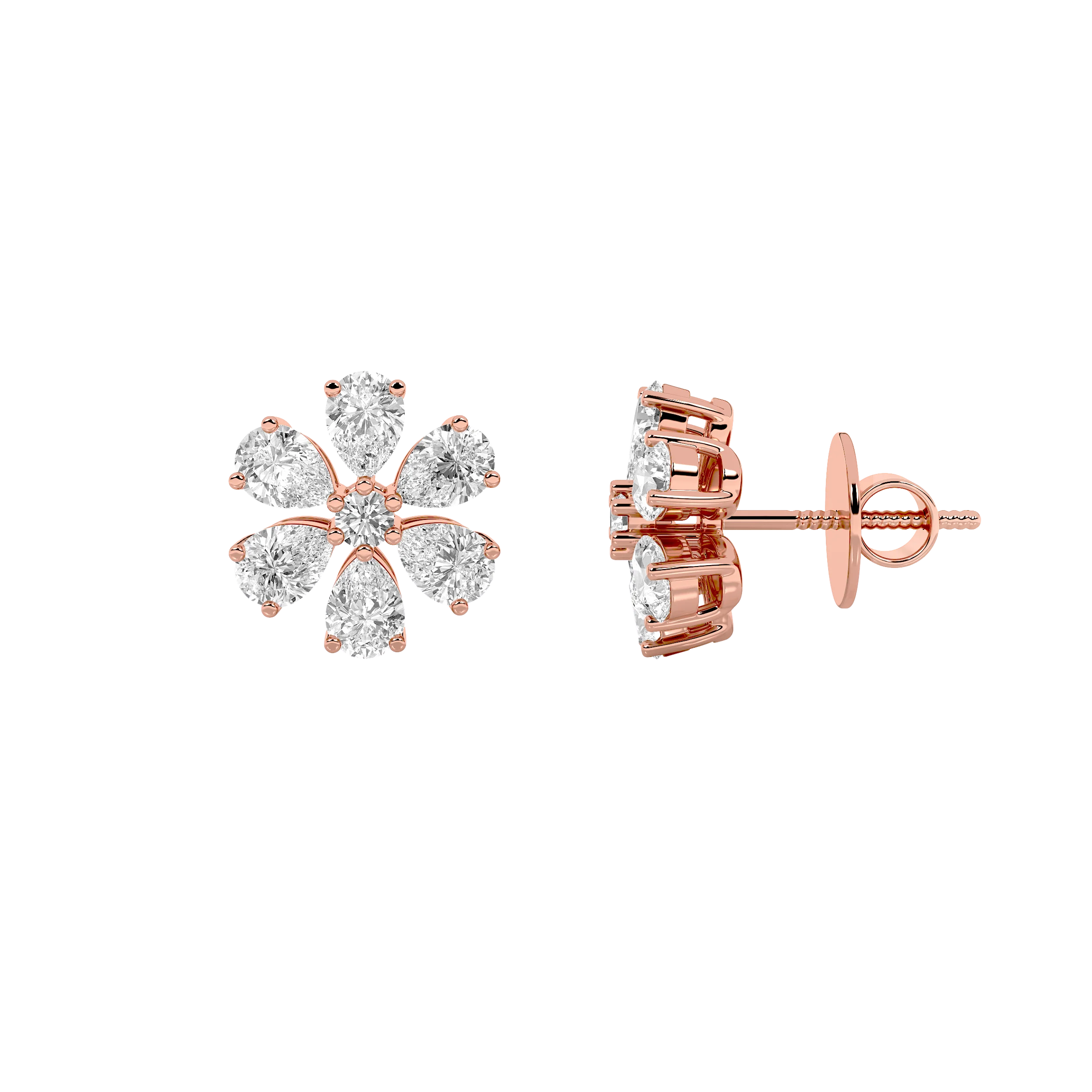 Blossoming Floral Stud Earrings 8