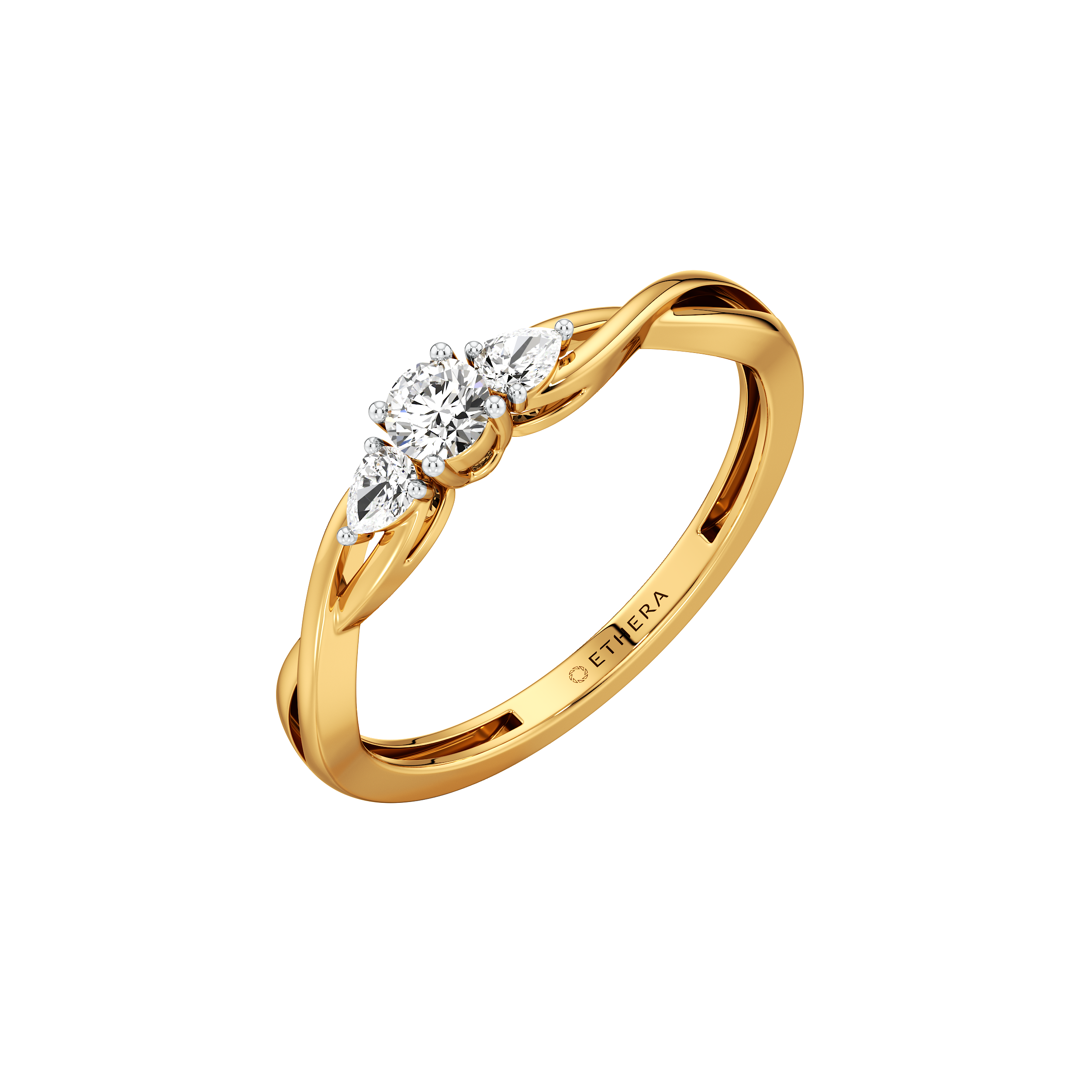 Trio Pear Ring 0
