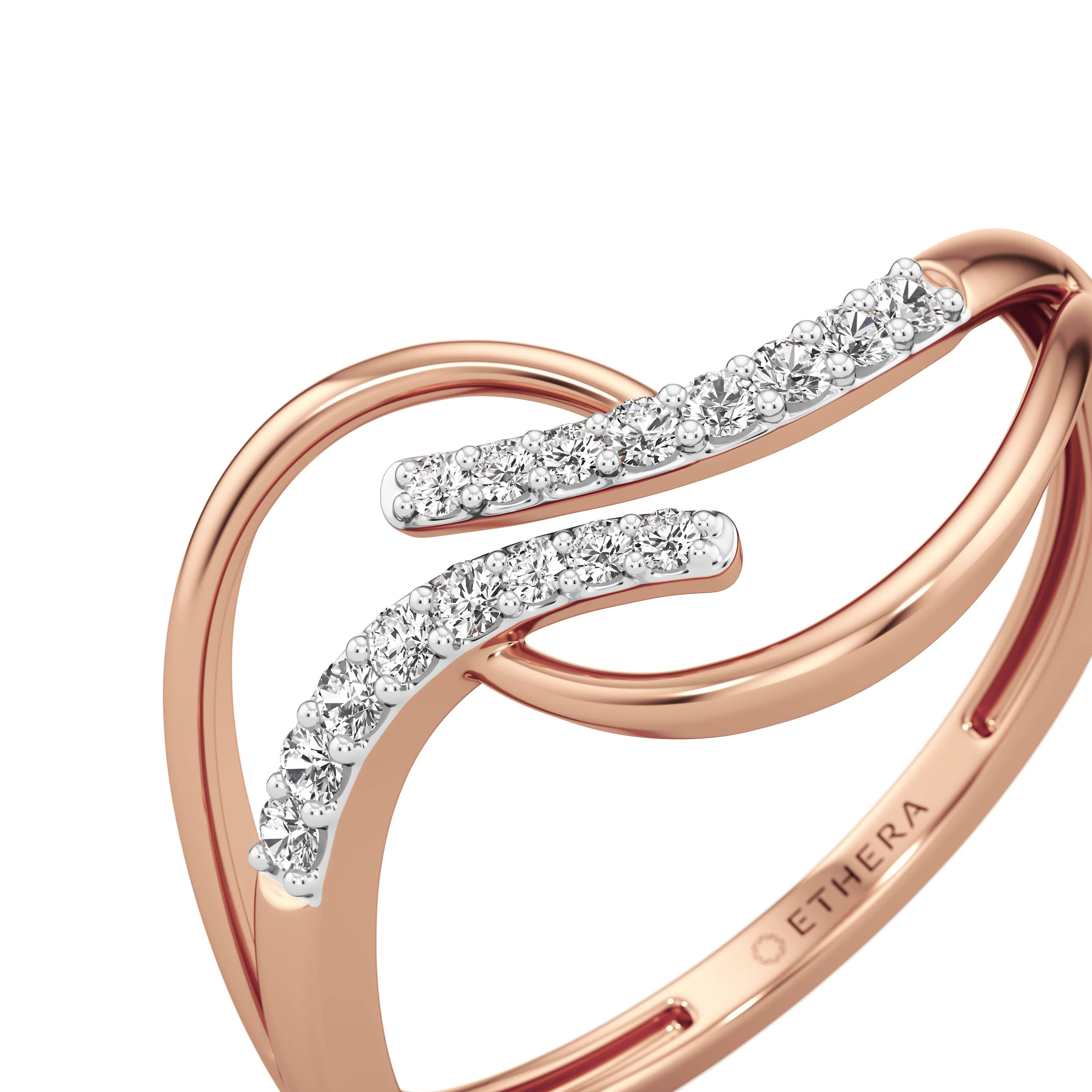 Infinity Flow Diamond Ring 12