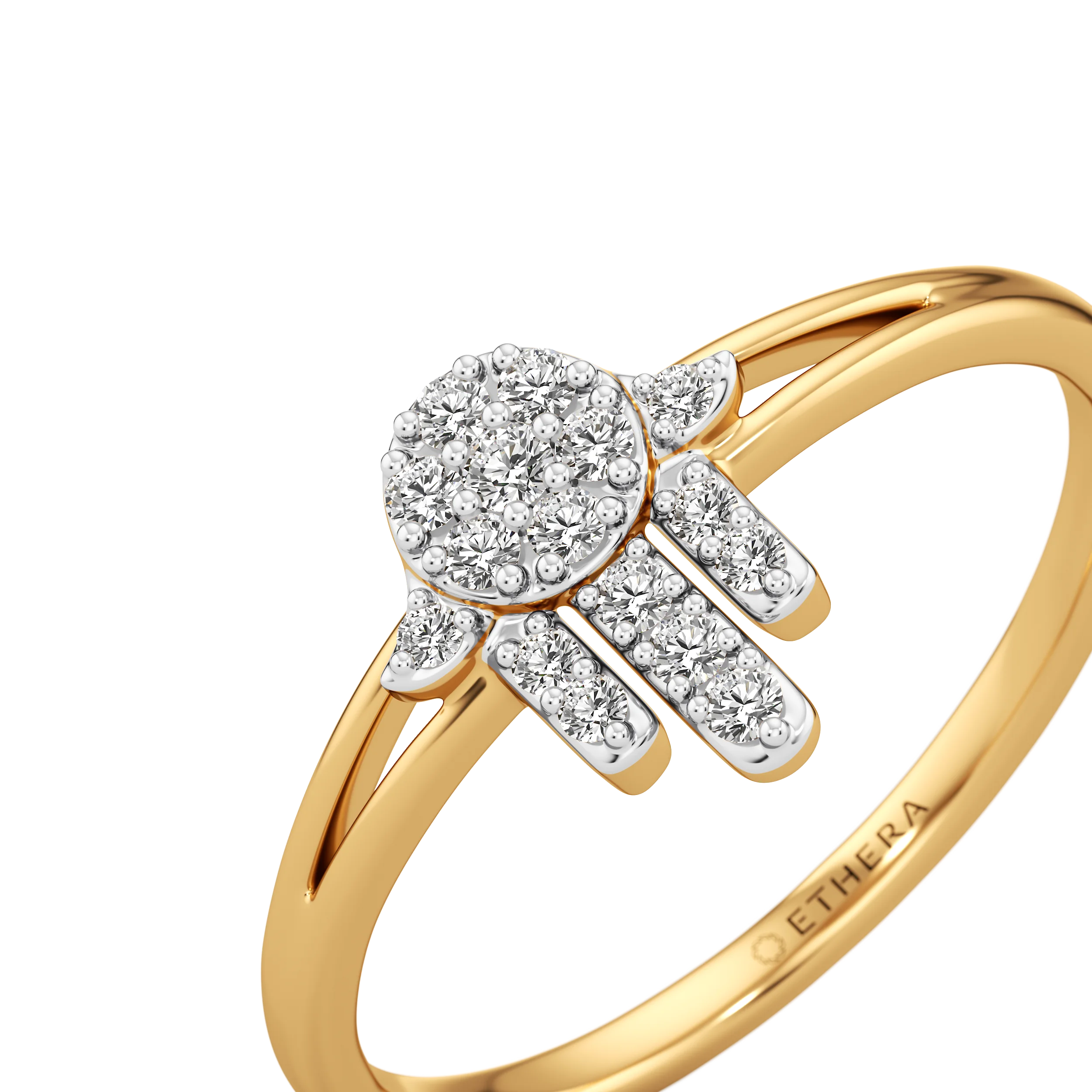 Hamsa Glow Diamond Ring 3