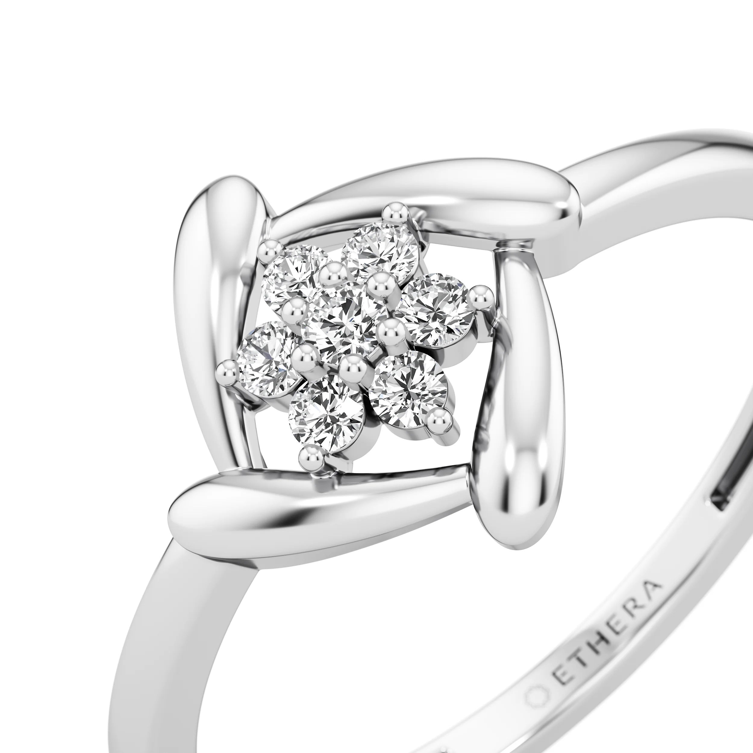 Petaline Cluster Ring 8