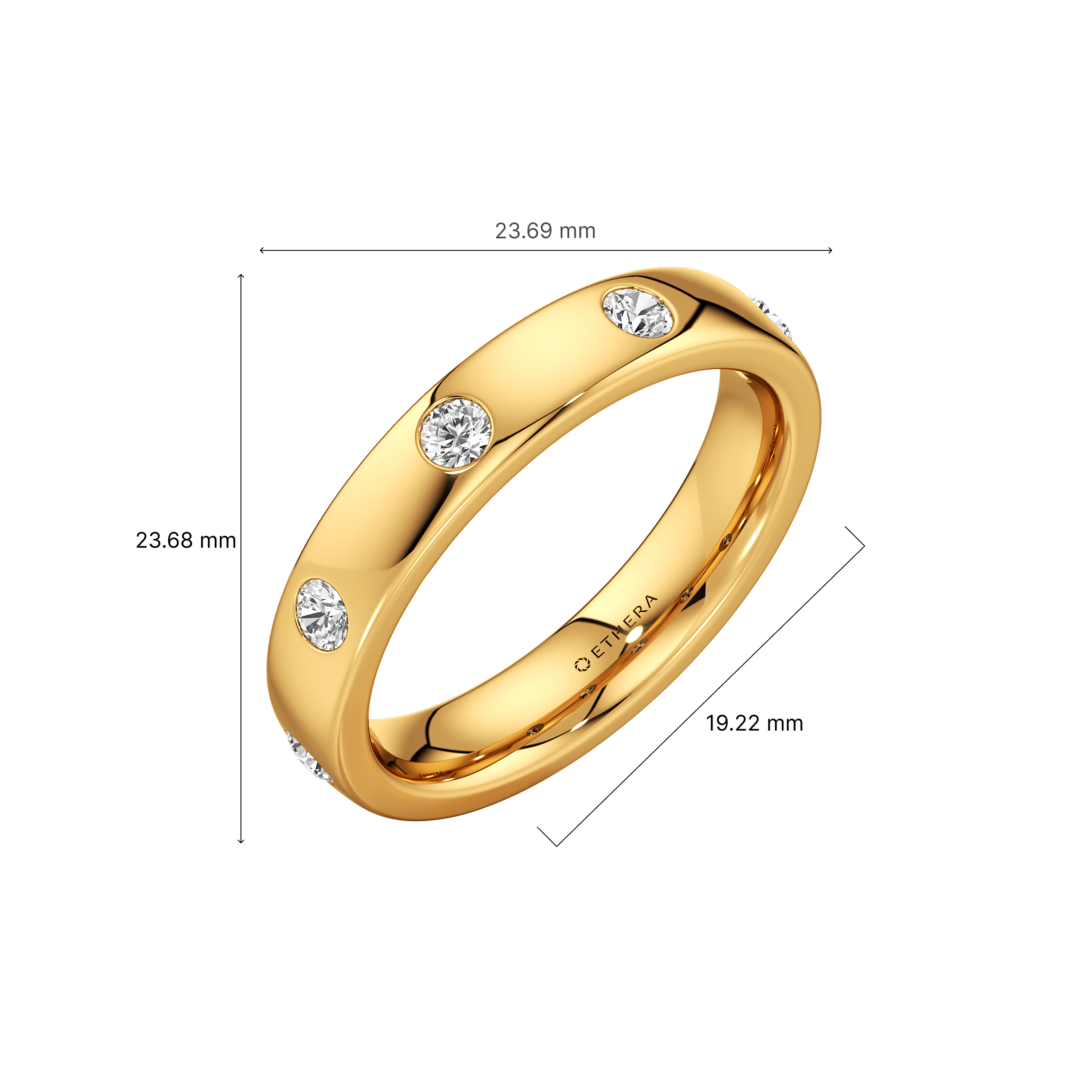 Exquisite Flush Eternity Band 5