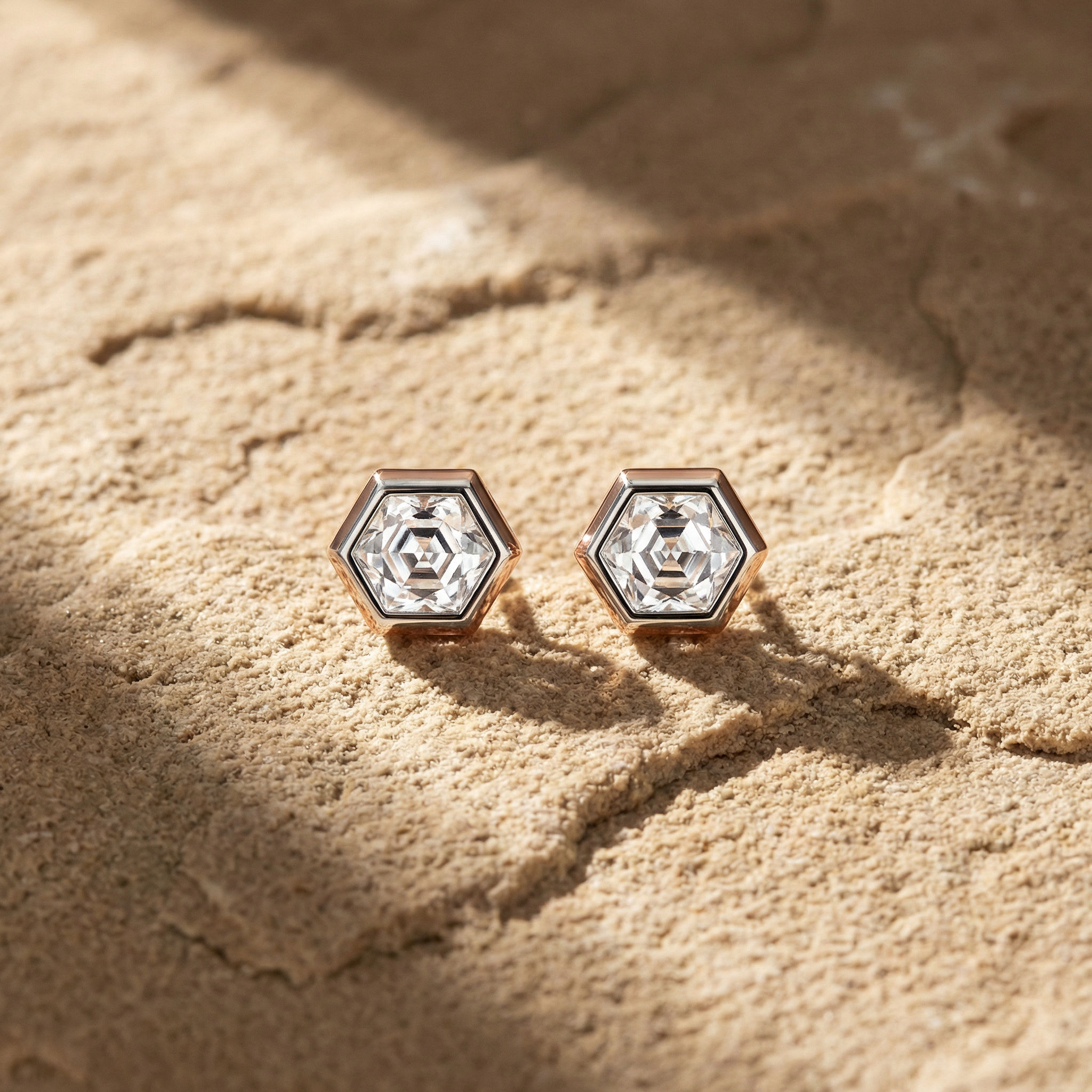 Faceted Beauty Stud Earrings 2