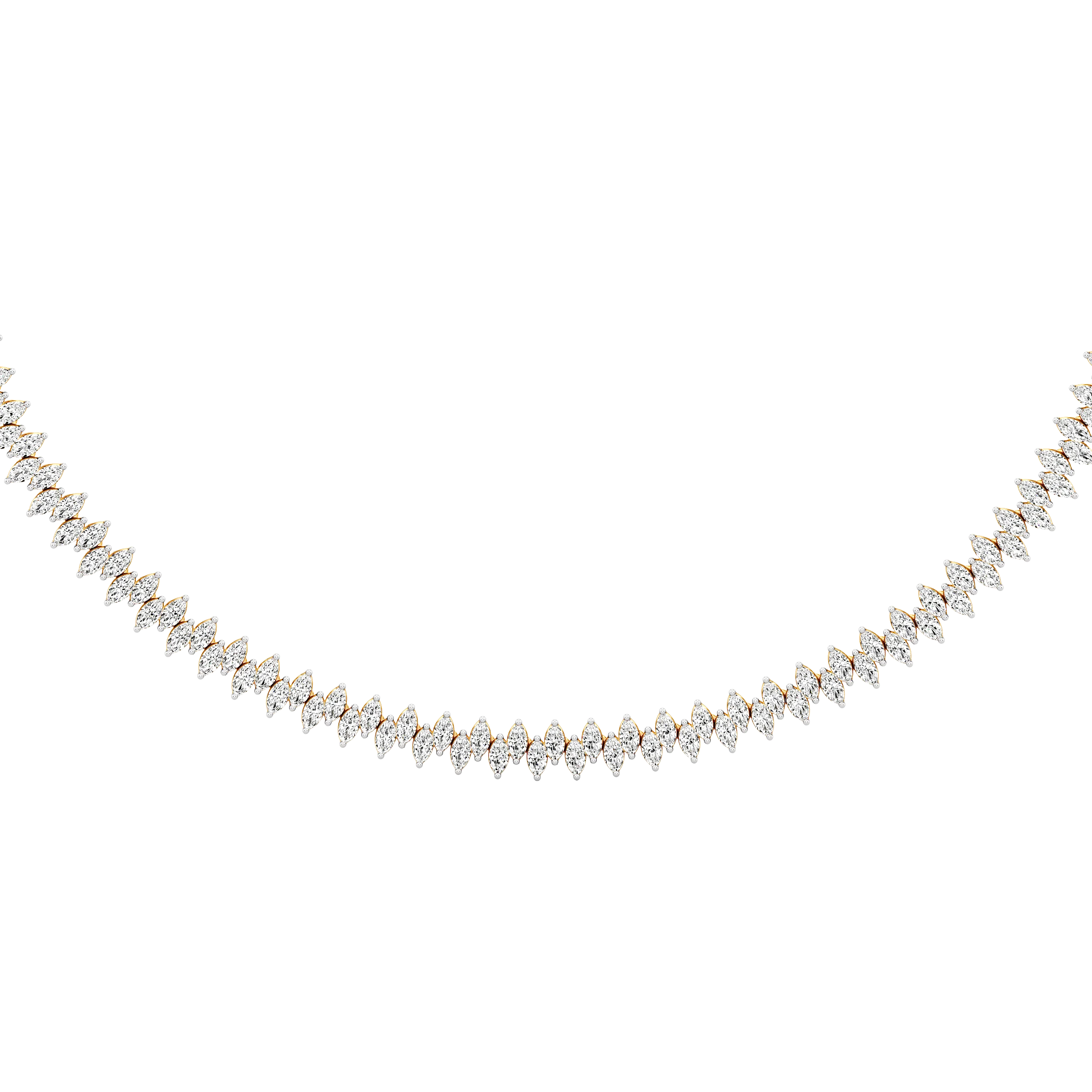 Moonlit Marquise Tennis Necklace 4