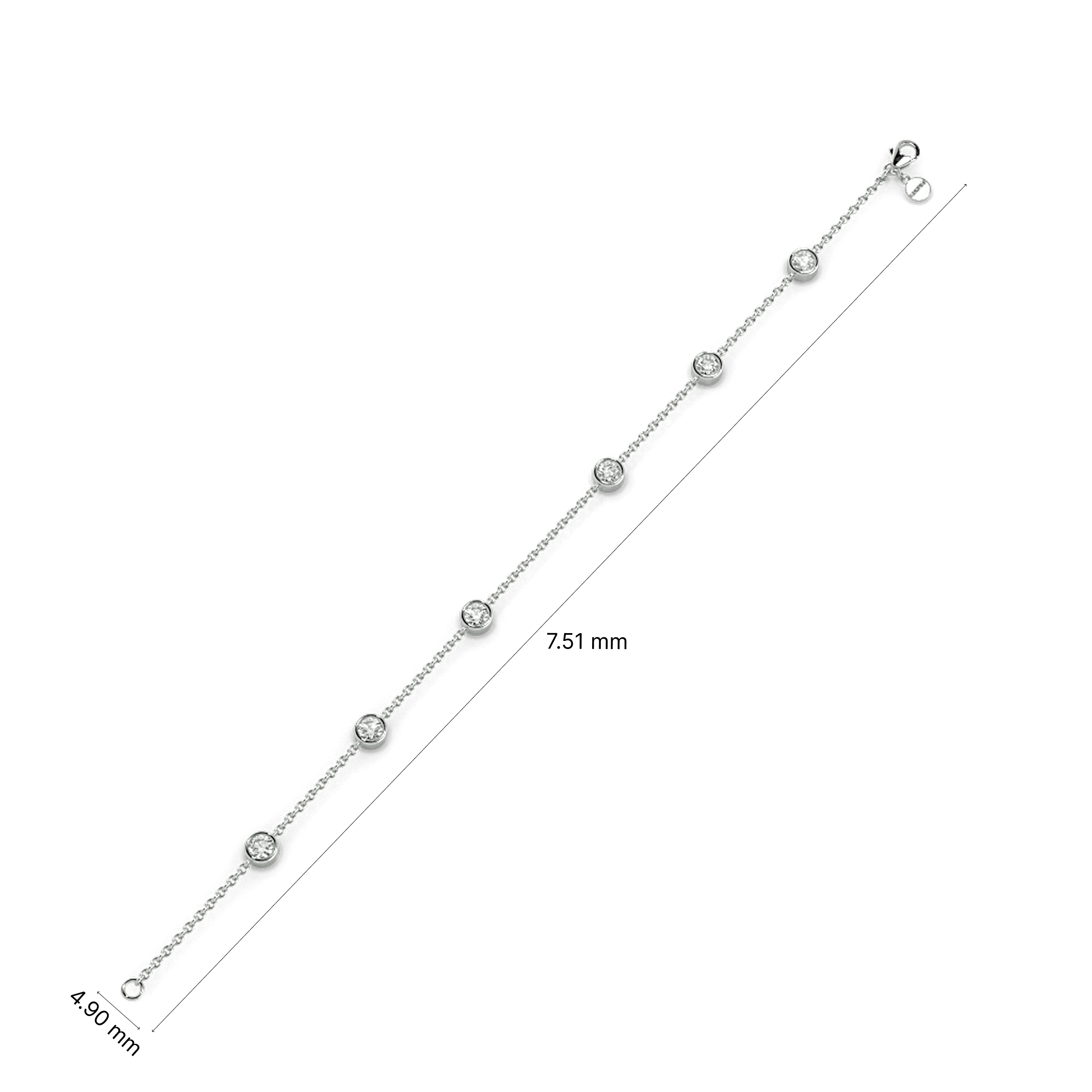 Twinkle Sprinkle Solitaire Chain Bracelet 4