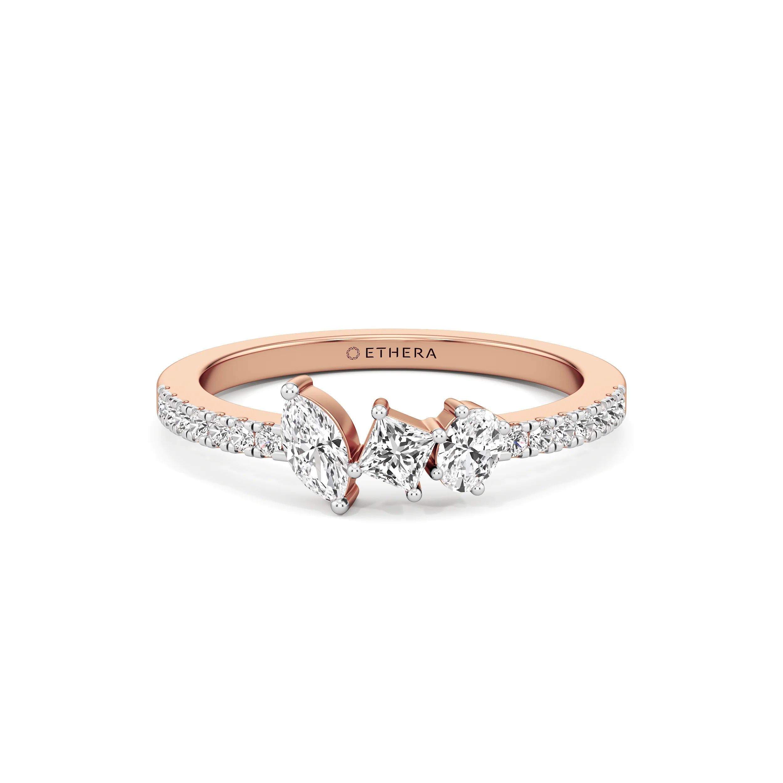 Marquise Arc Trio Ring 13