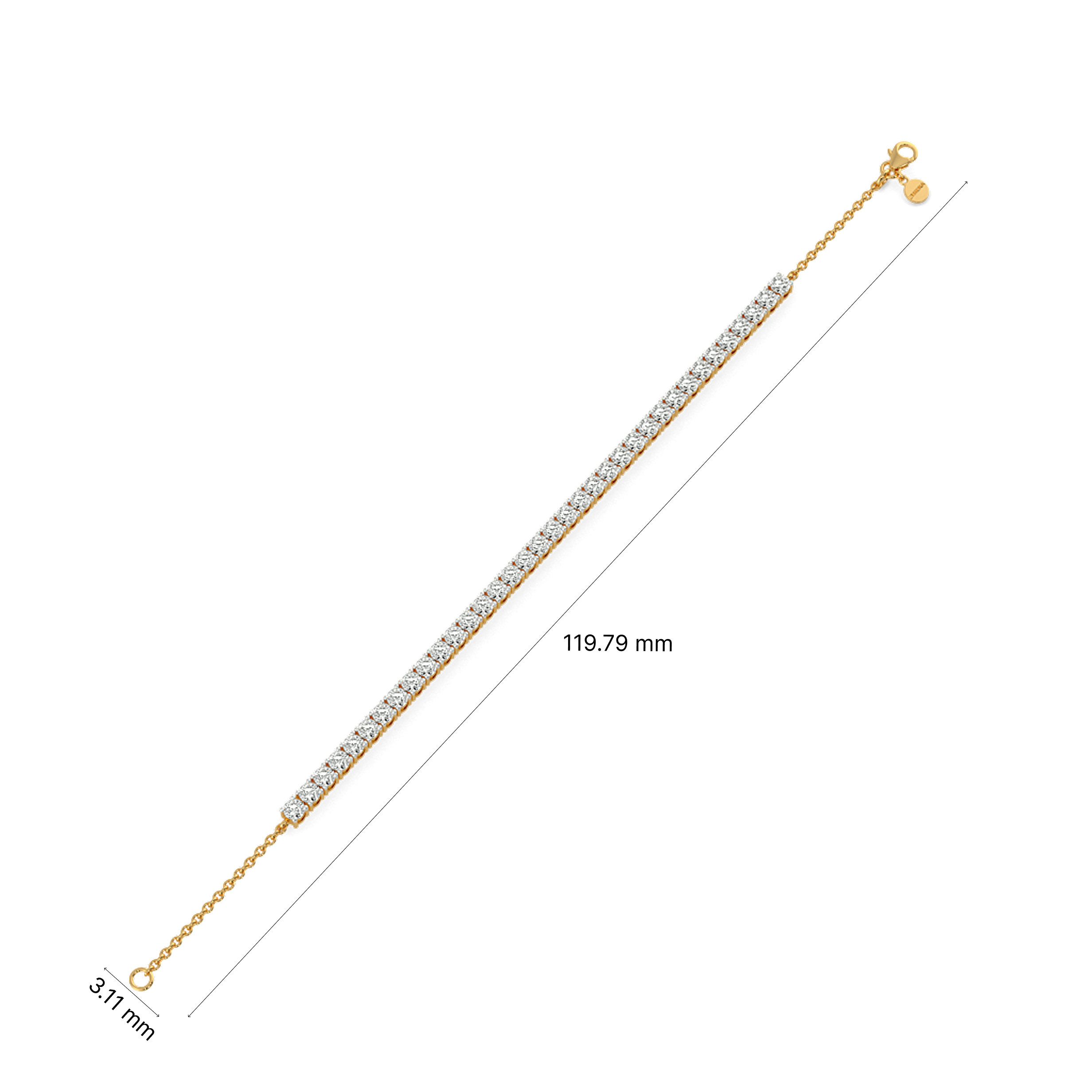 Lustrous Line Tennis Bracelet 4