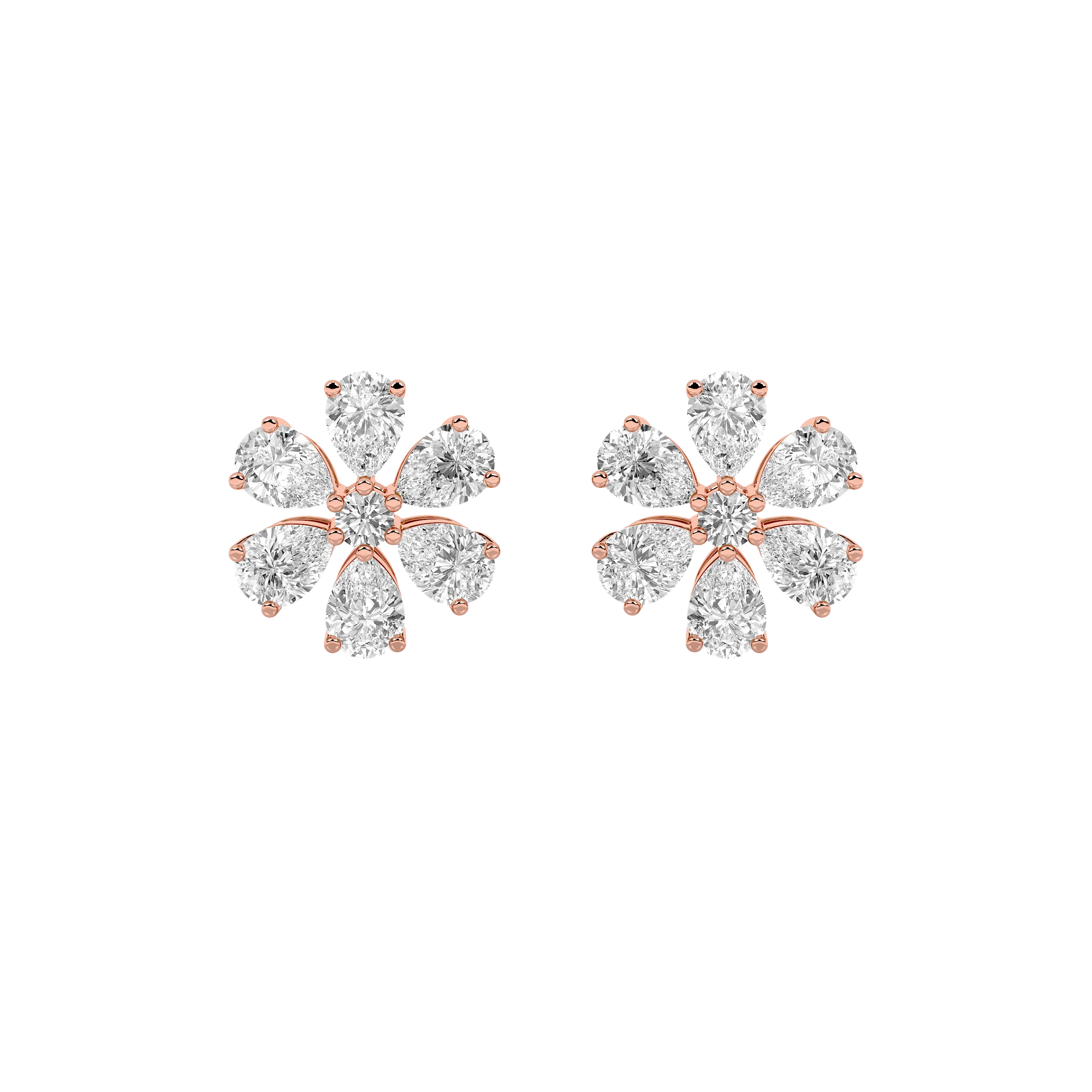 Blossoming Floral Stud Earrings 7