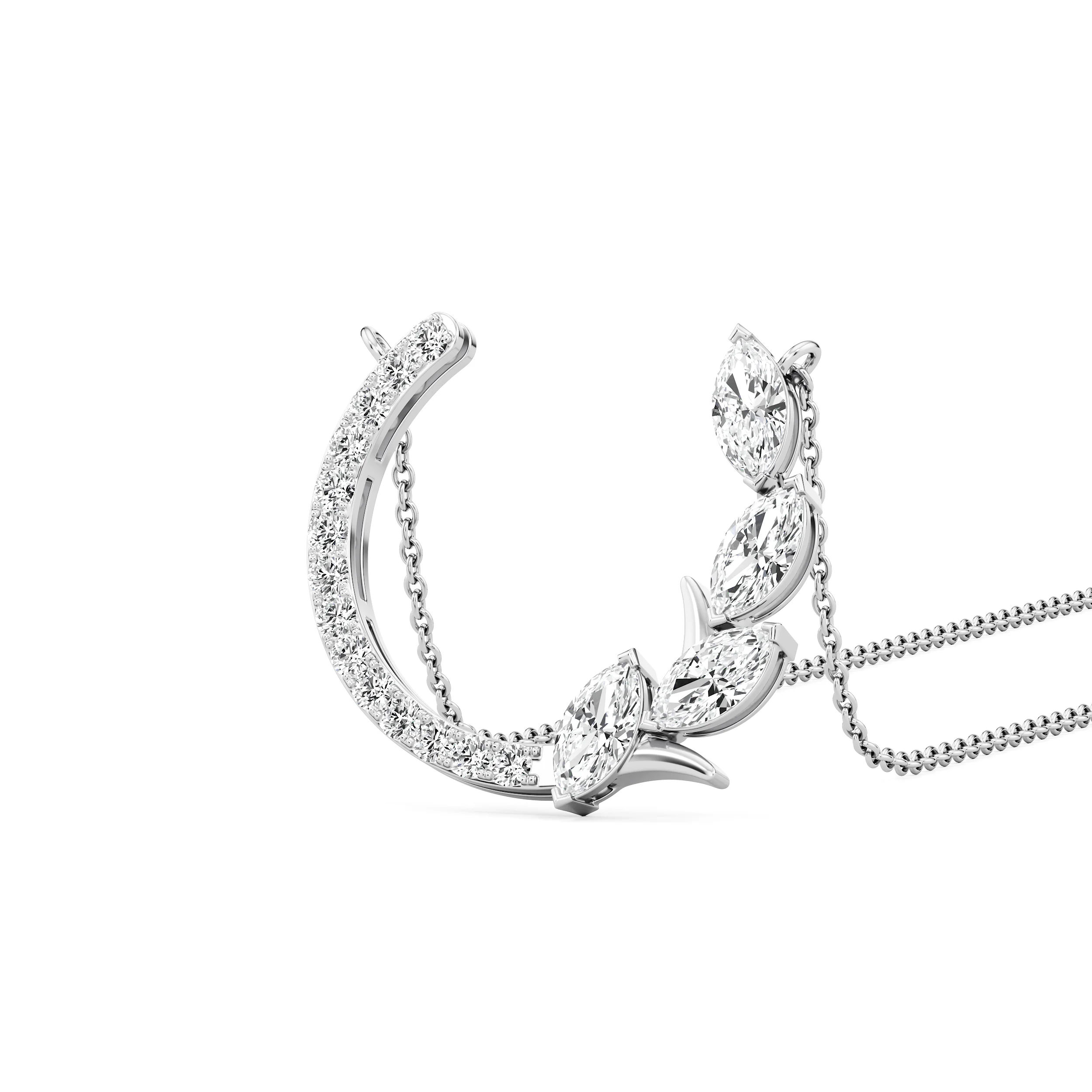 Laurel Crescent Necklet 4