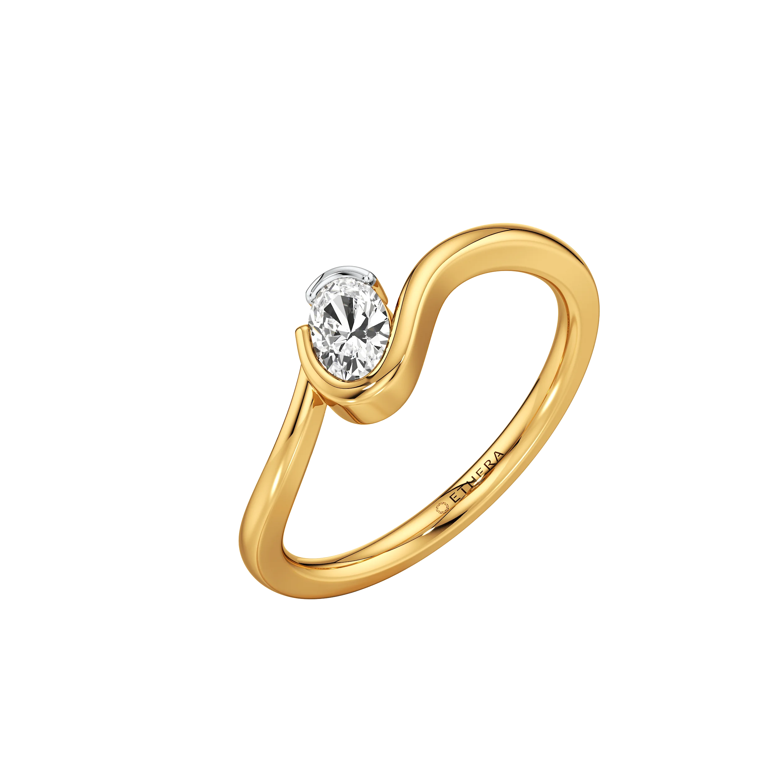 Flowline Solitaire Ring 0