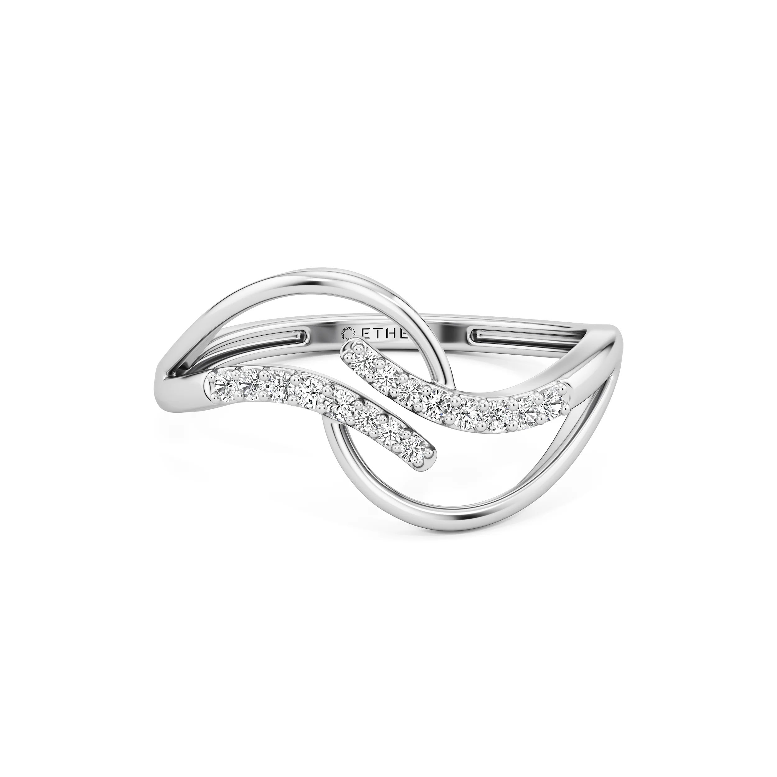Infinity Flow Diamond Ring 9