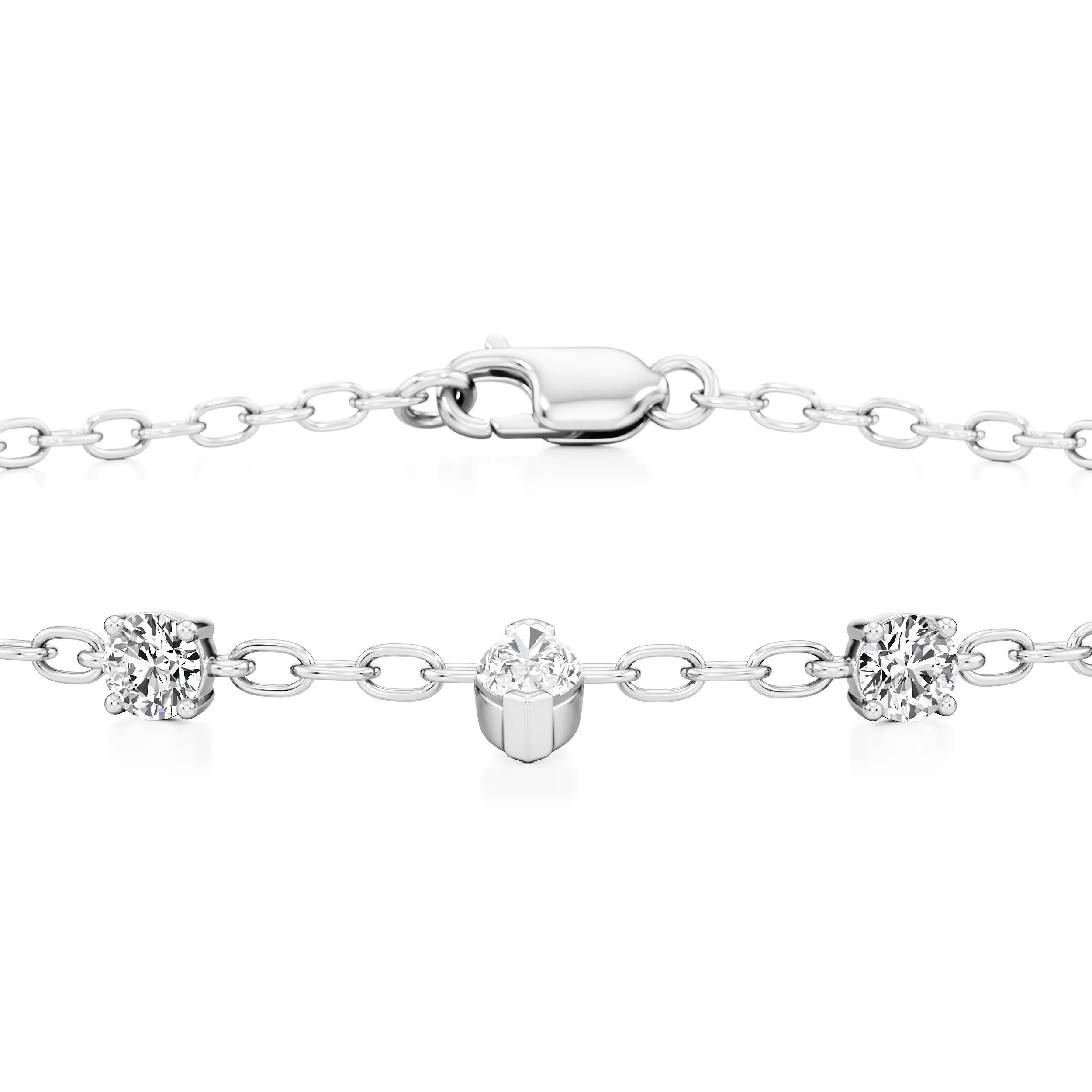 Twilight Diamond Charm Chain Bracelet 5