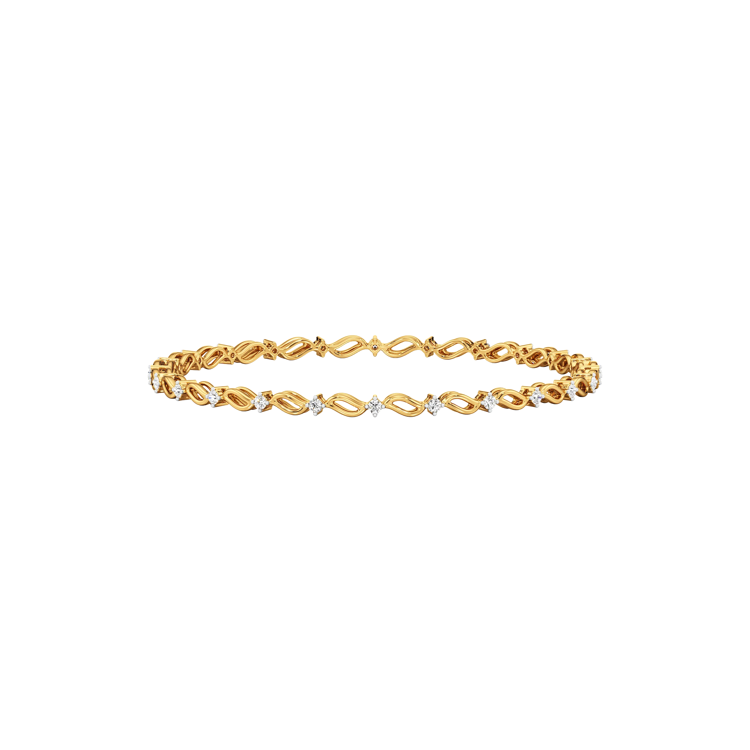 Twine Spark Round Bangle