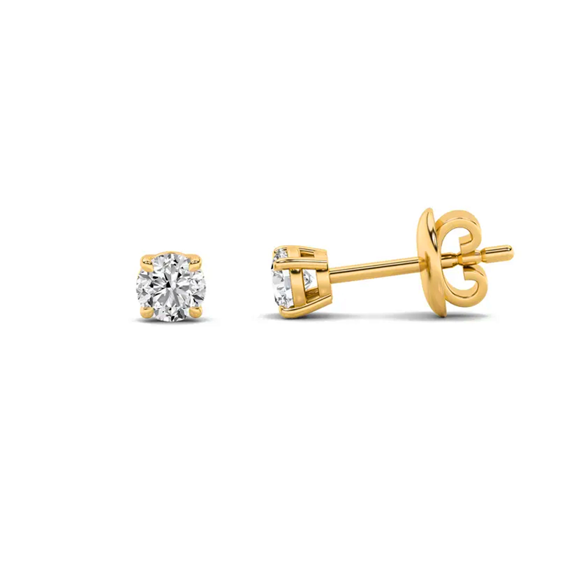 Dainty Orb Stud Earrings 1/2 Carat 3
