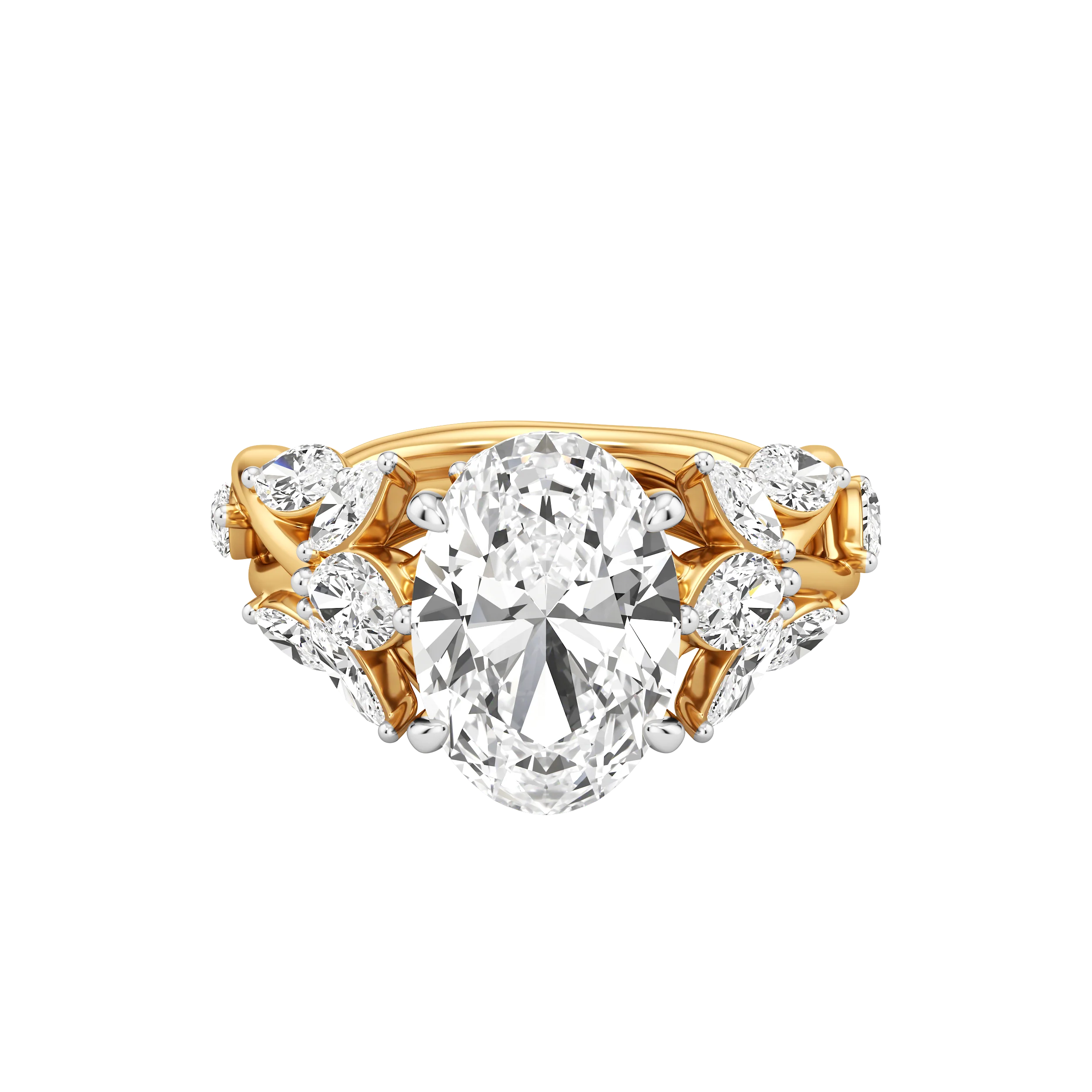 Petal Crest Cocktail Ring 1