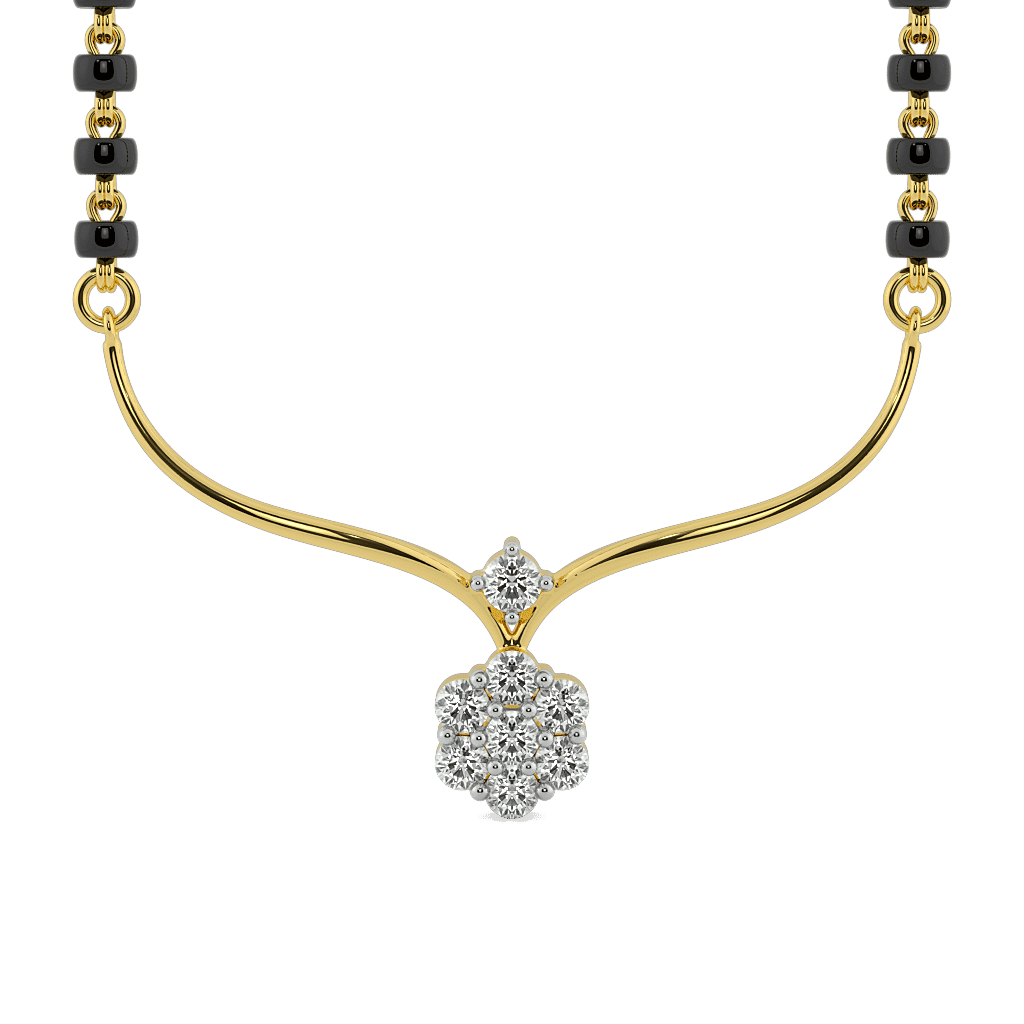 Curvebloom Pendant Mangalsutra 0