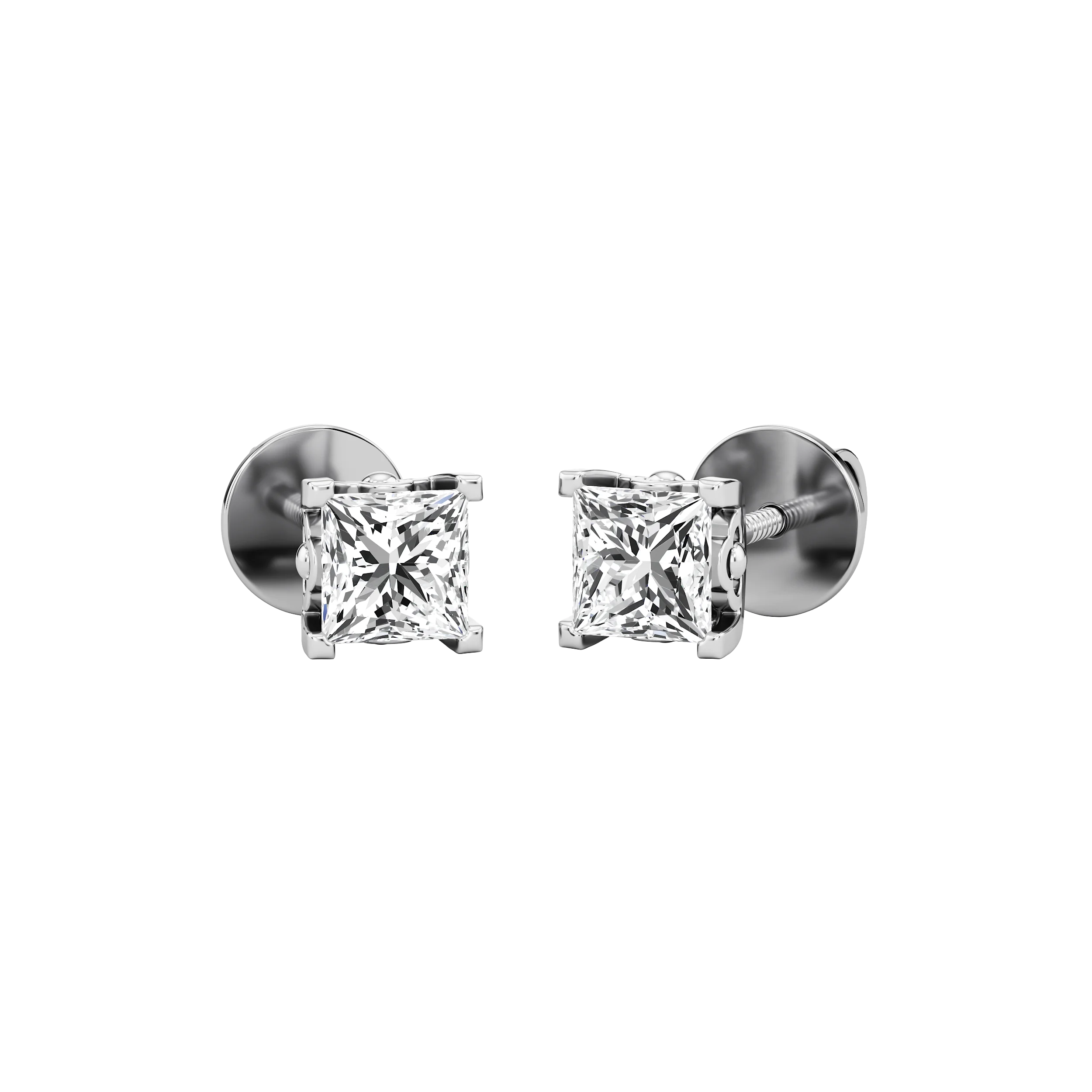 Princess Diamond Studs 3