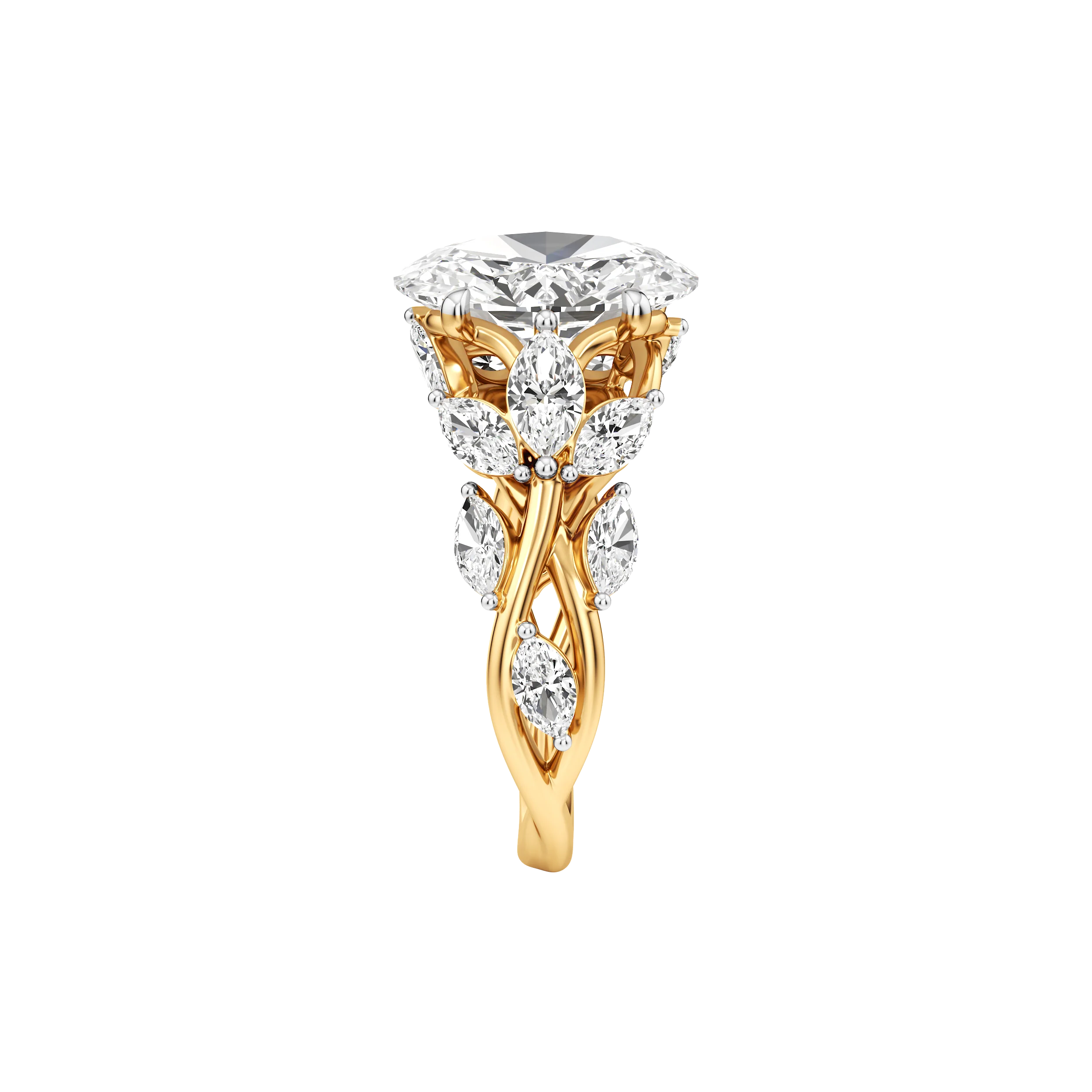 Petal Crest Cocktail Ring 5