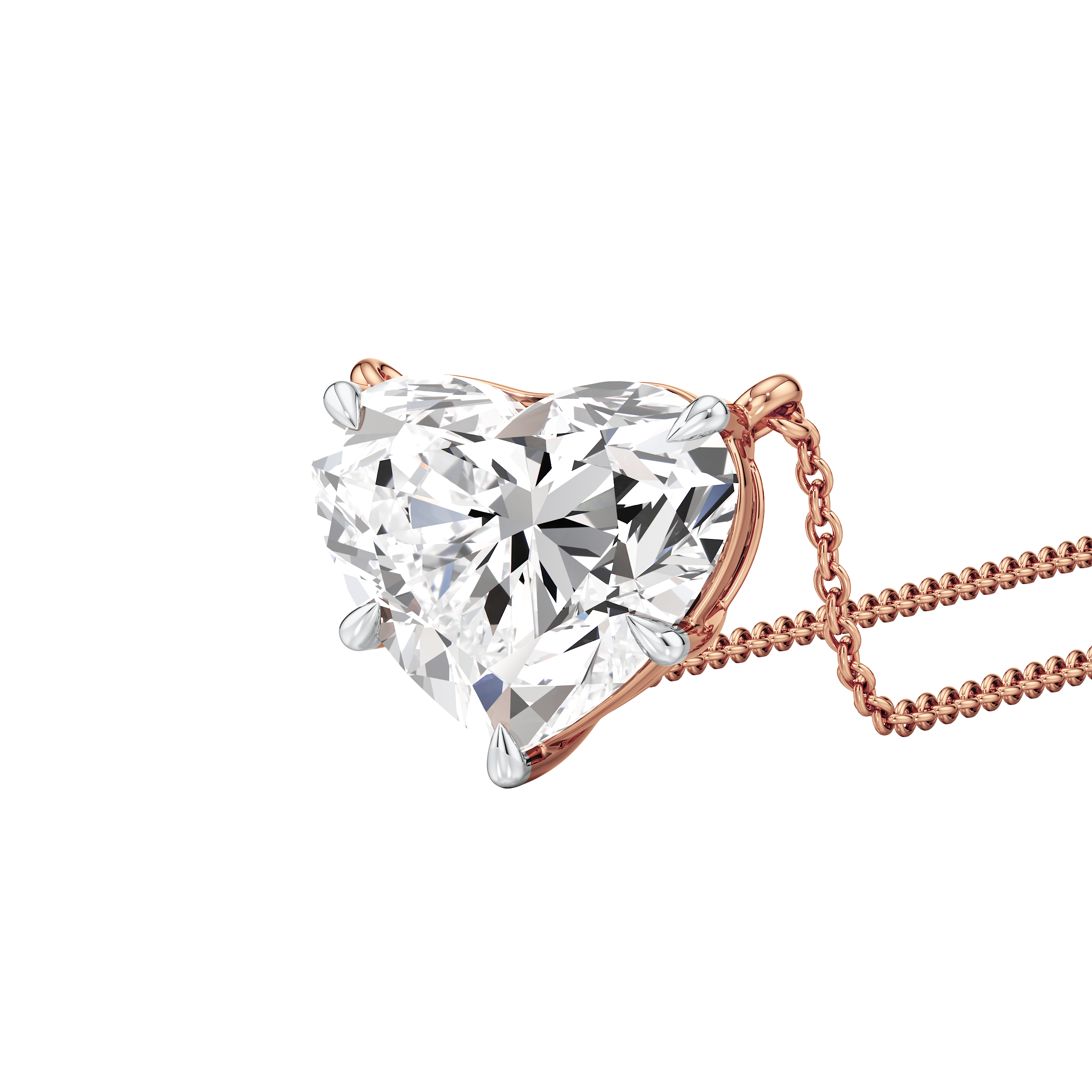 Amour Heart Solitaire Necklace 6