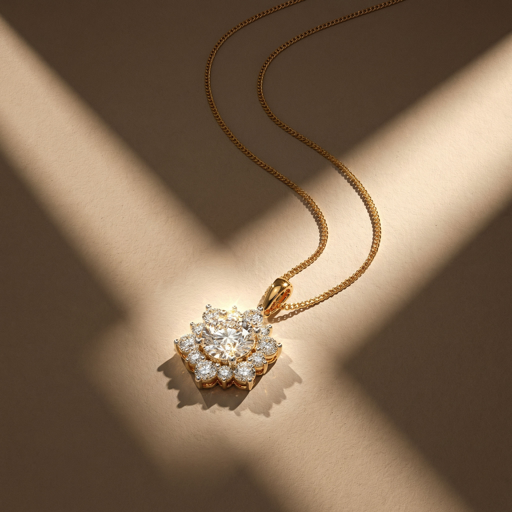 Queen's Treasures Halo Pendant hover
