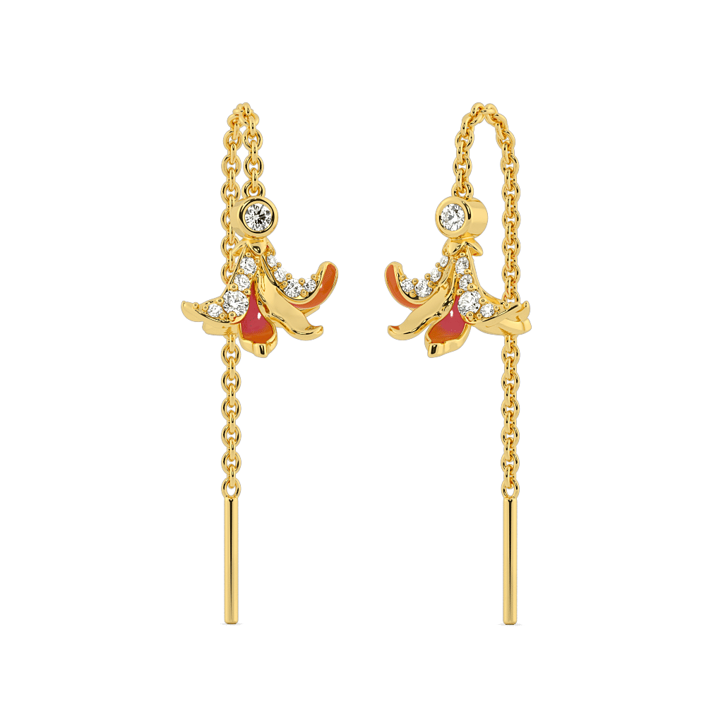 Bellflower Threader earrings 0