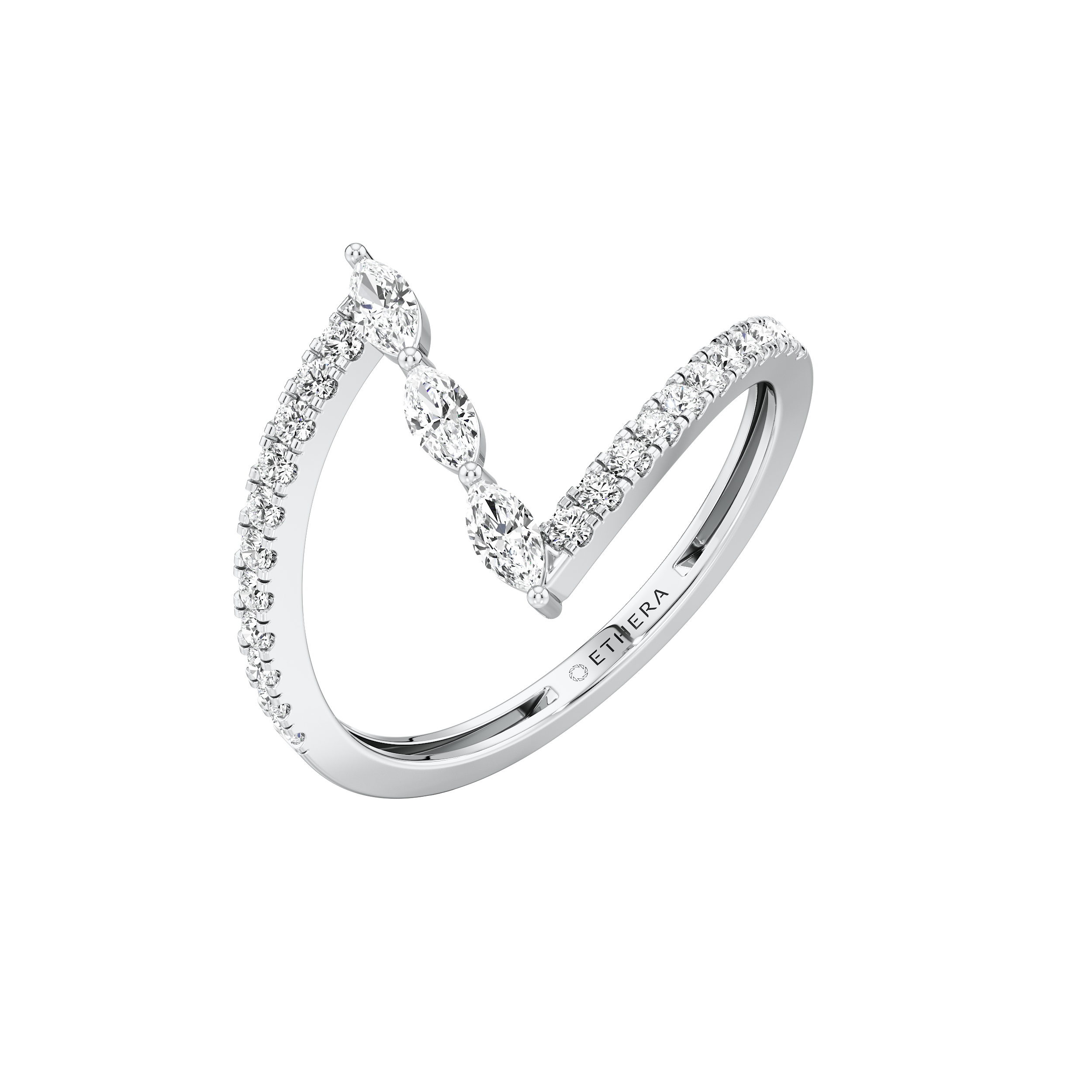 Marquise Arc Diamond Ring 7