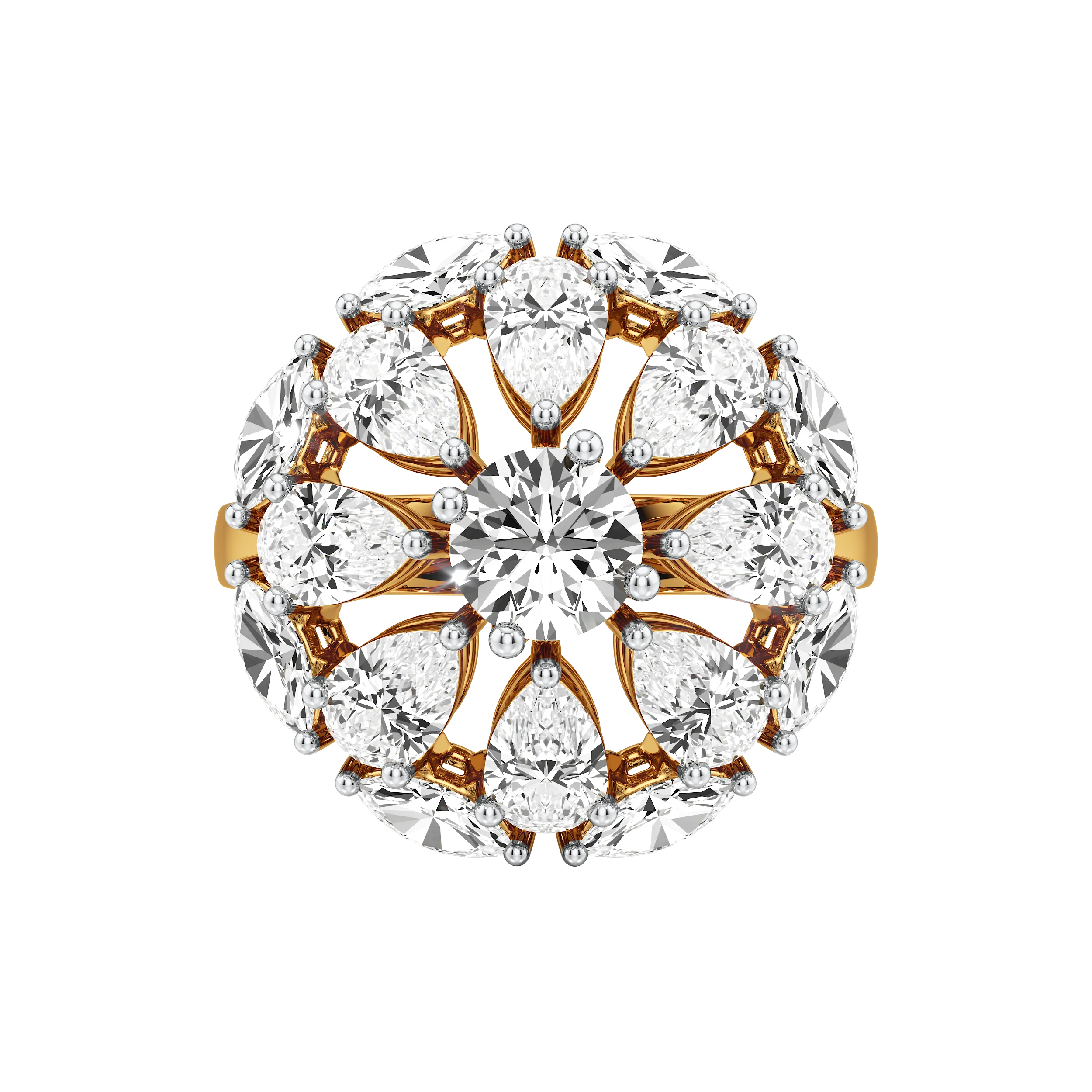 Marquise Bloom Cocktail Ring 3